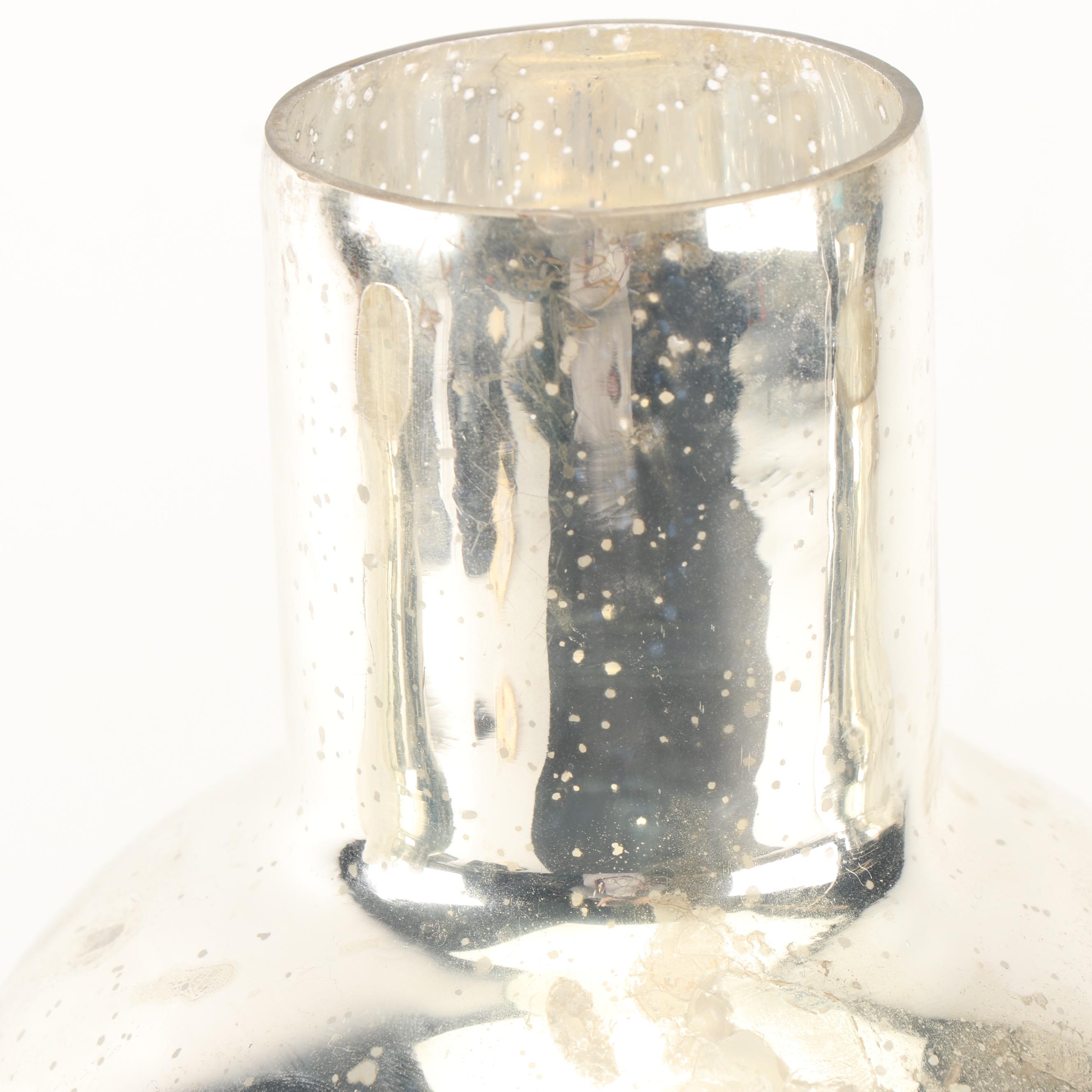 Mercury Glass Style Vases