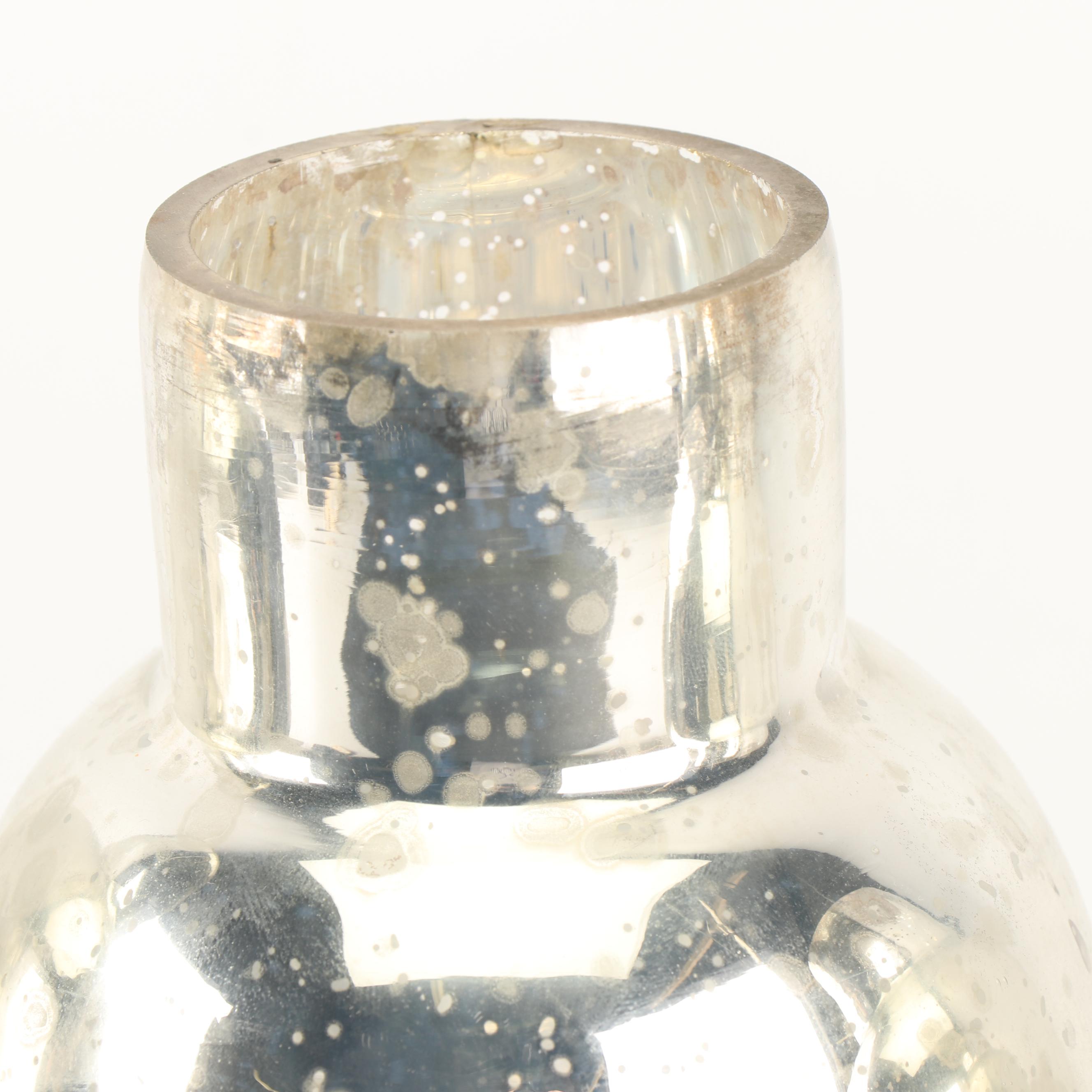 Mercury Glass Style Vases