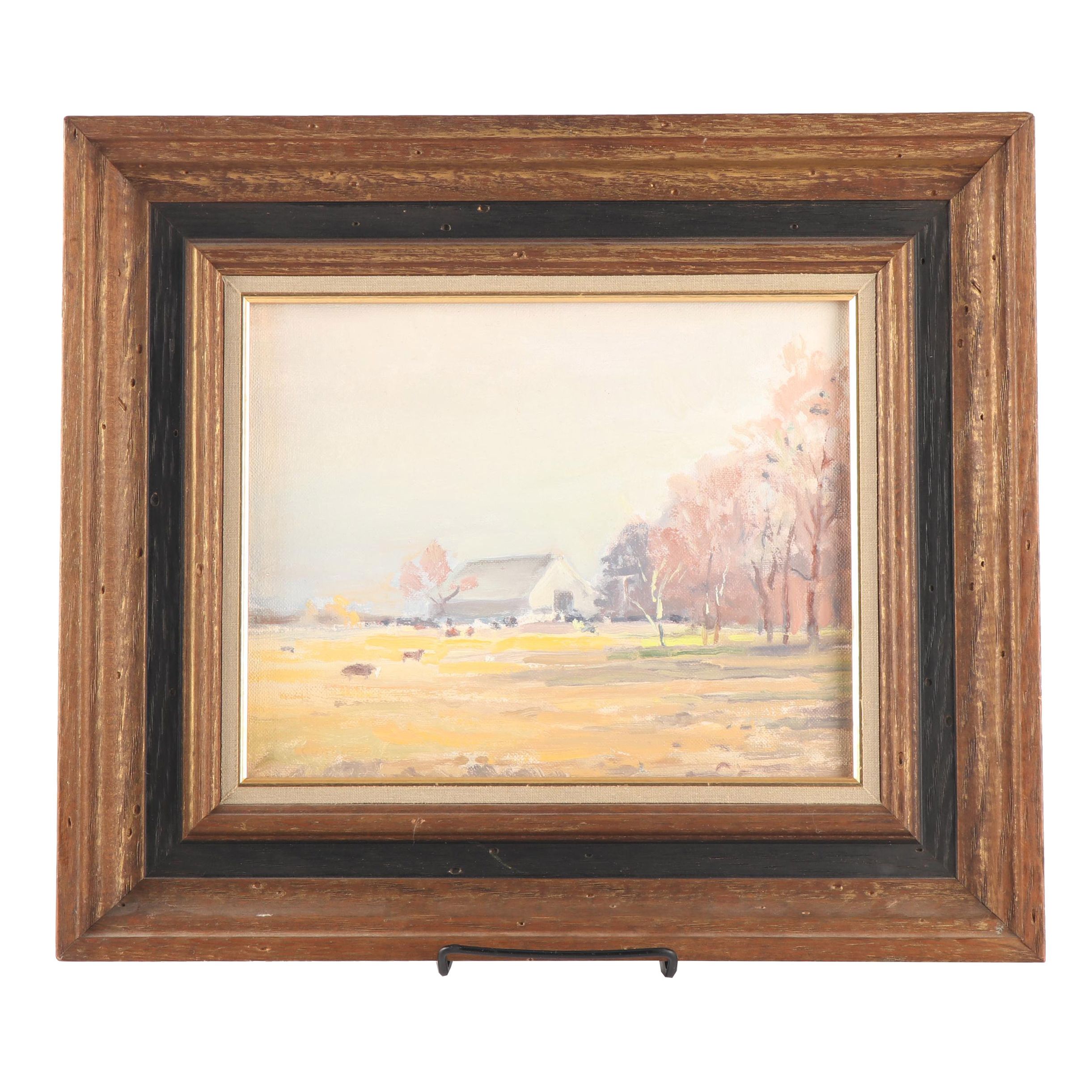 Oil Painting of Farmland