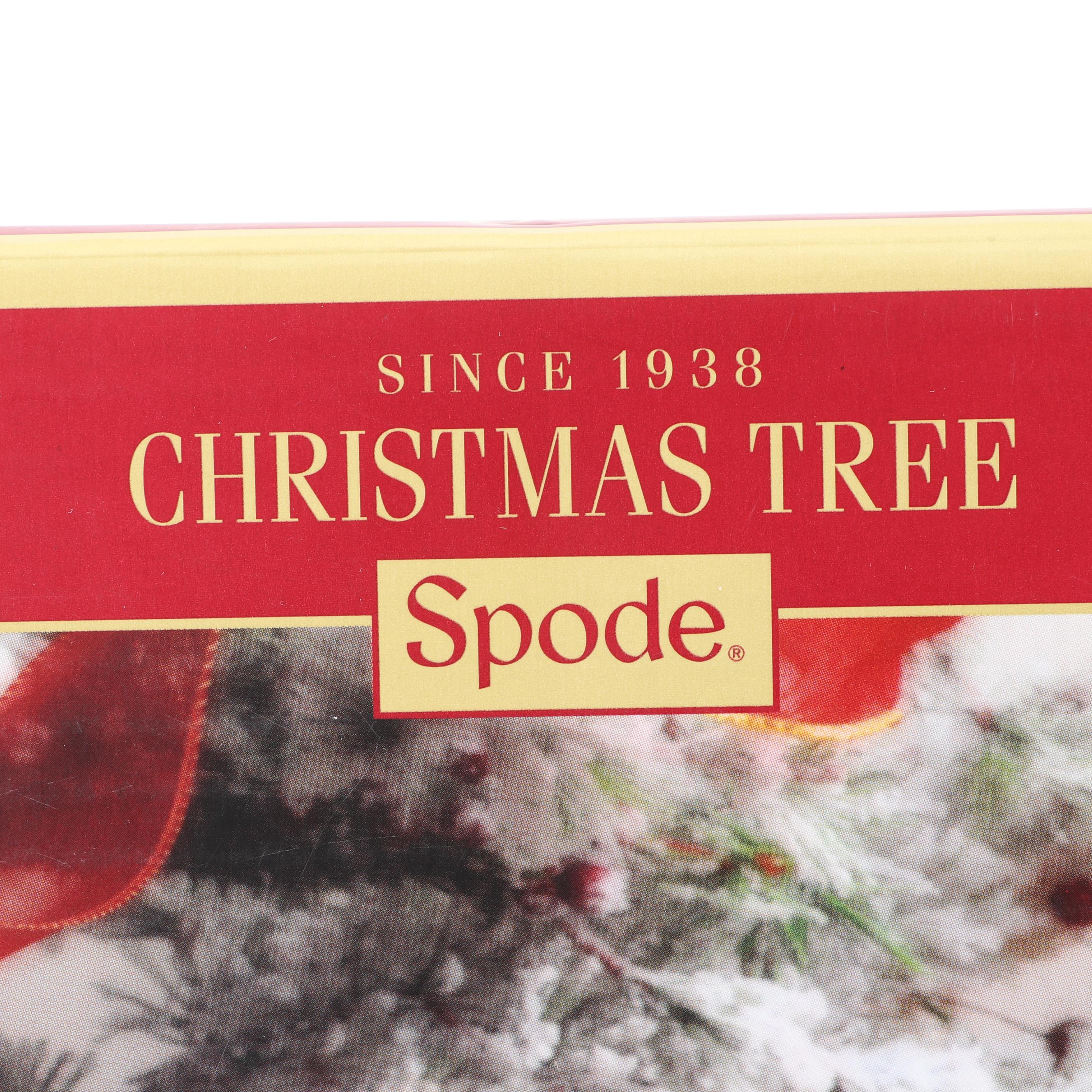 Spode "Christmas Tree" Wood and Ceramic Cheese Tray