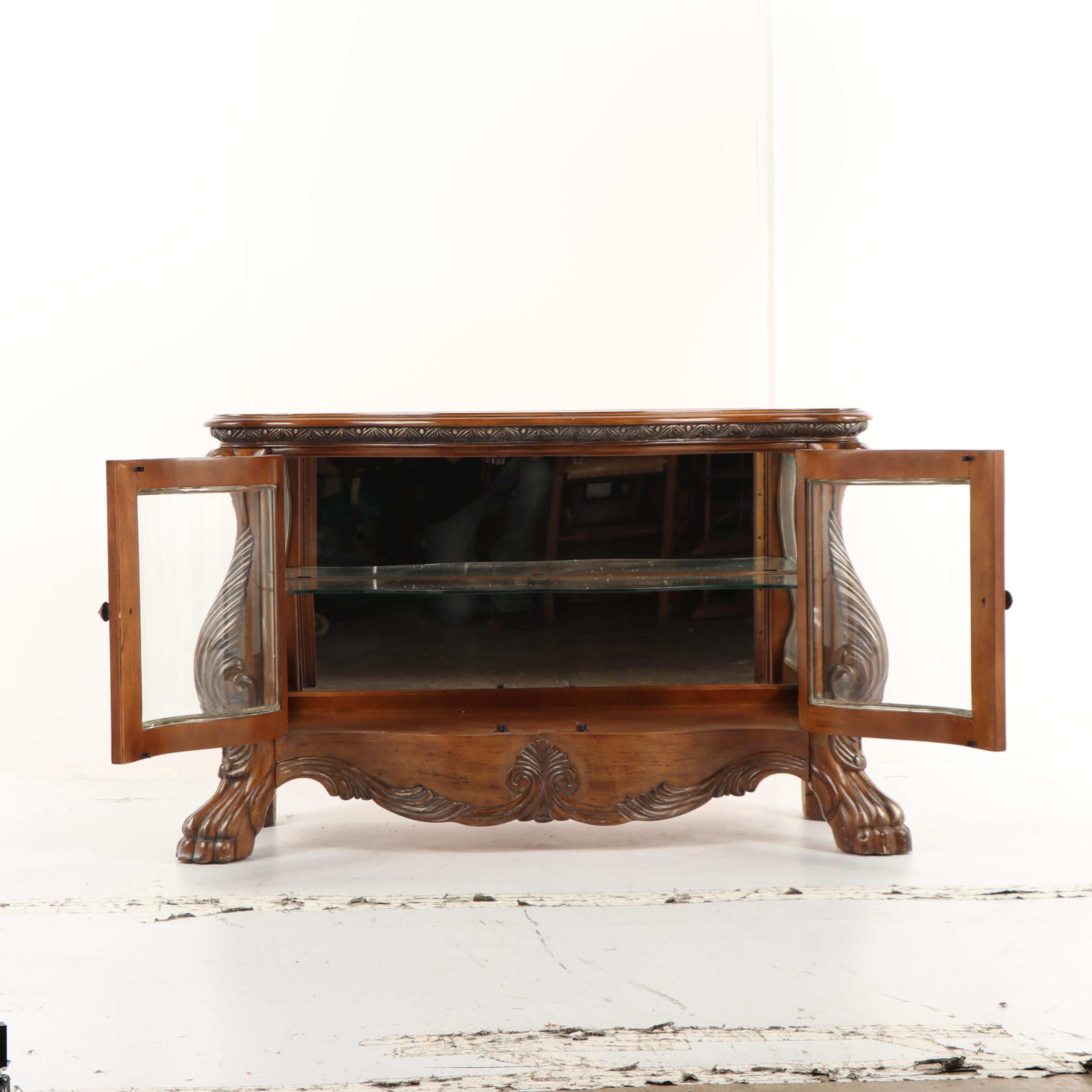 Renaissance Revival Style Side Display Cabinet, Late 20th Century