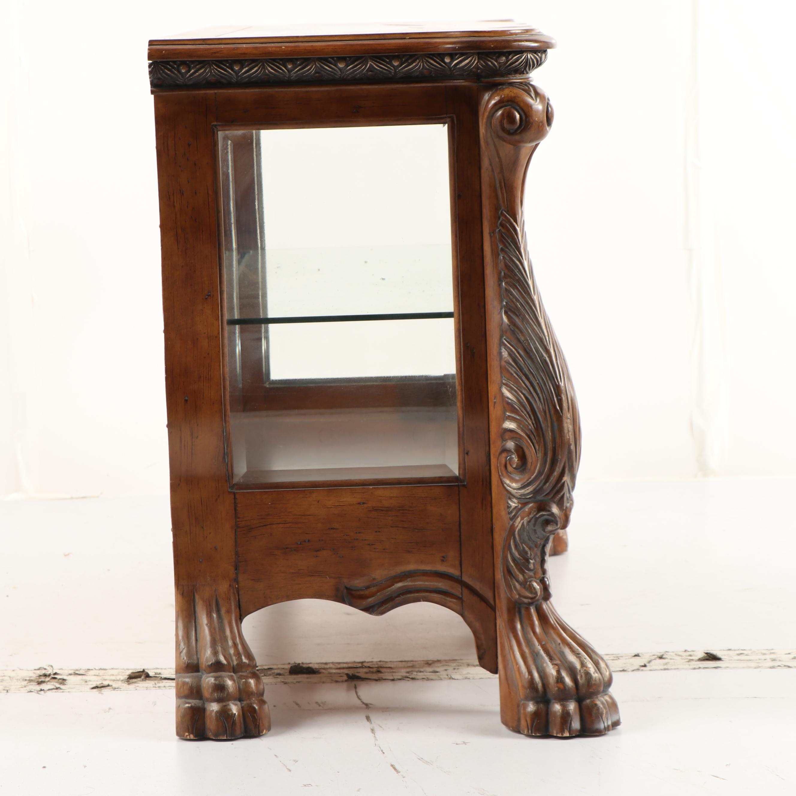 Renaissance Revival Style Side Display Cabinet, Late 20th Century
