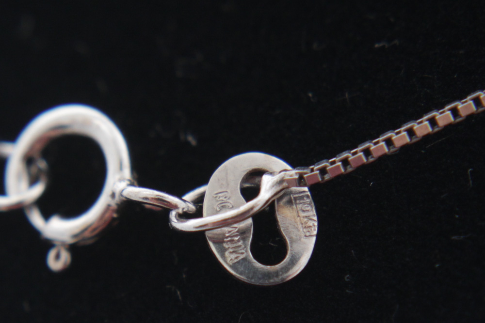 10K White Gold and Diamond Necklace