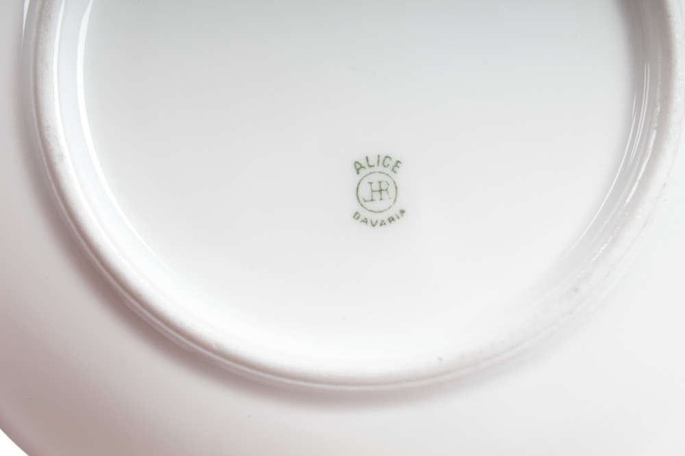 Gold Accented Limoges and Assorted Porcelain Tableware