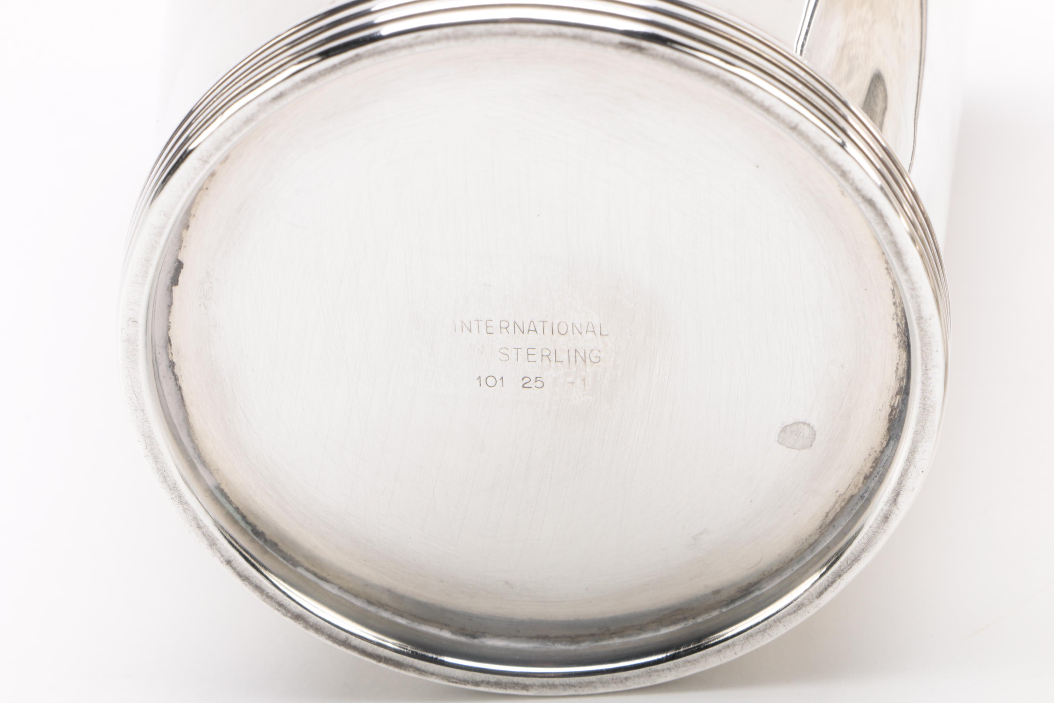 International Silver Co. and K. Brown Sterling Julep Cups, Mid-Century