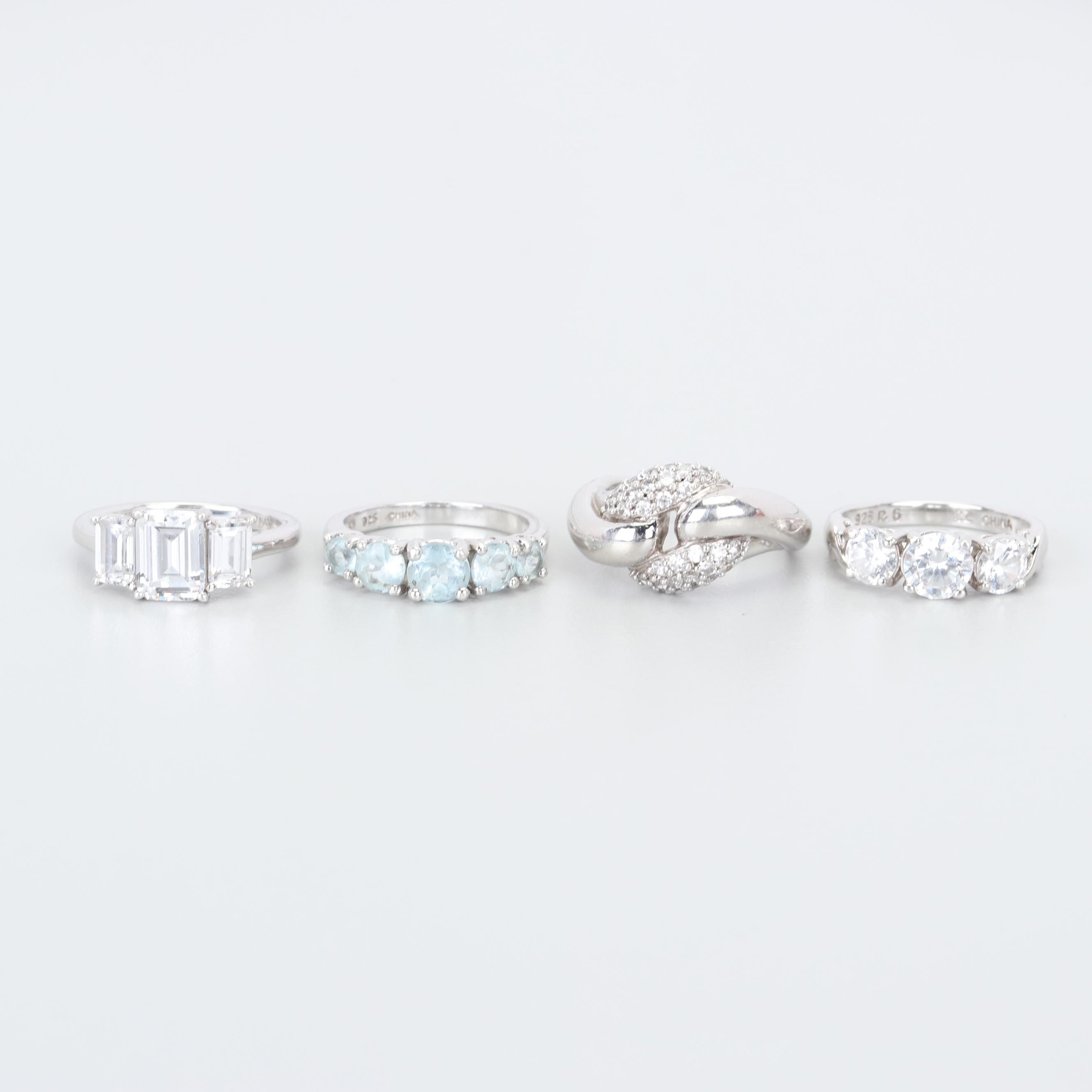 Sterling Silver Cubic Zirconia Rings