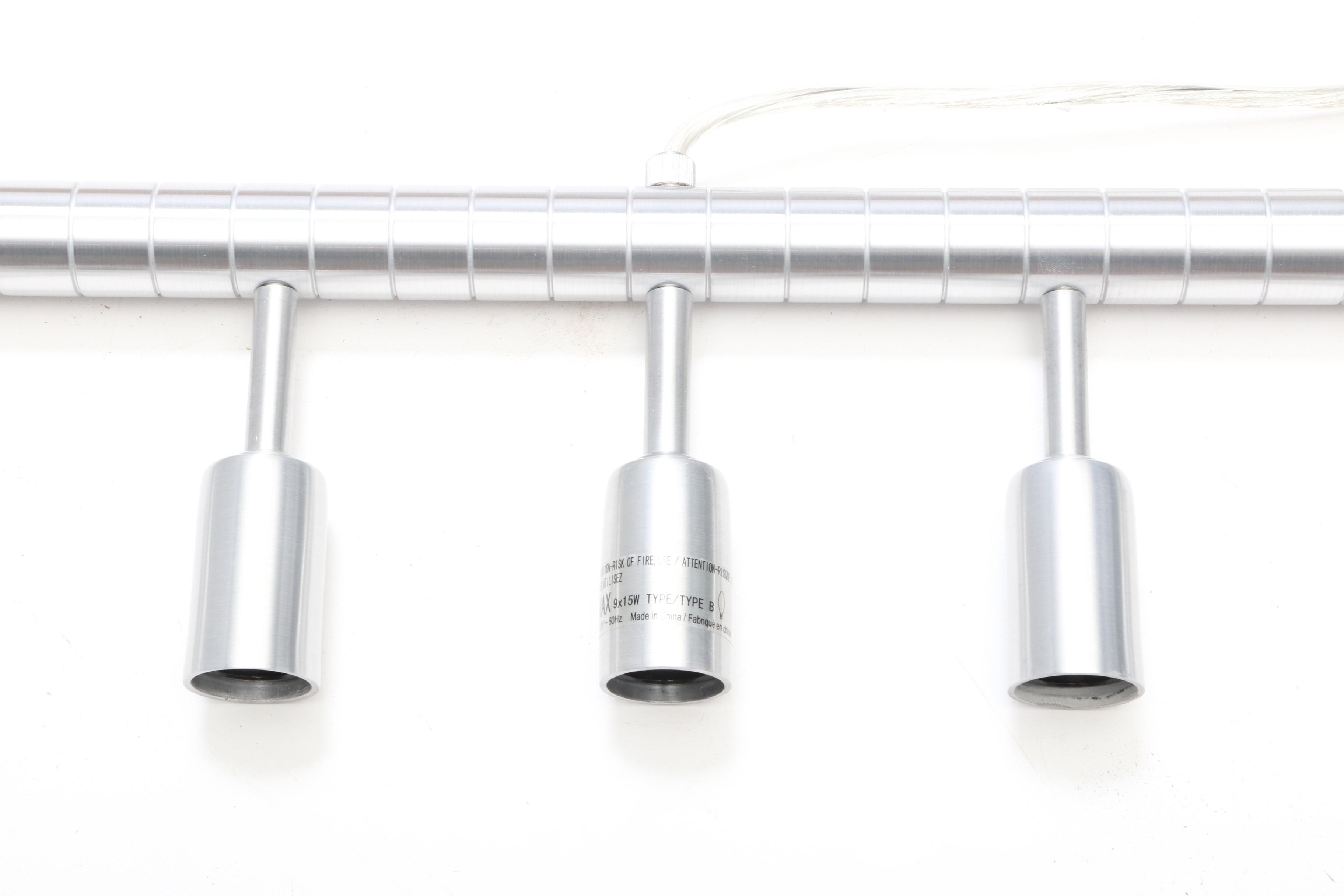 Two Cellula Nine Light Track Style Lighting Fixtures