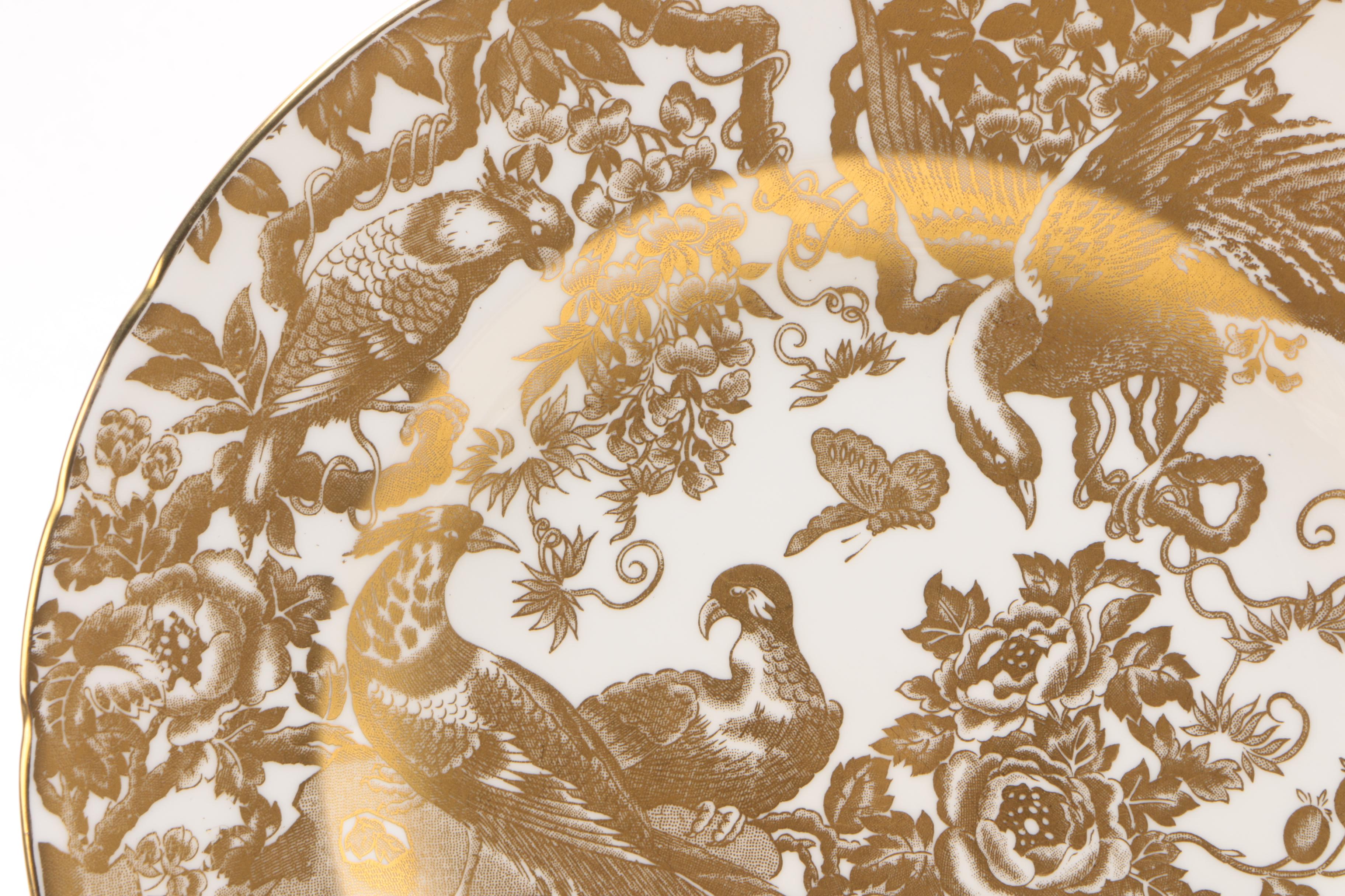 Royal Crown Derby "Gold Aves" English Bone China Dinnerware
