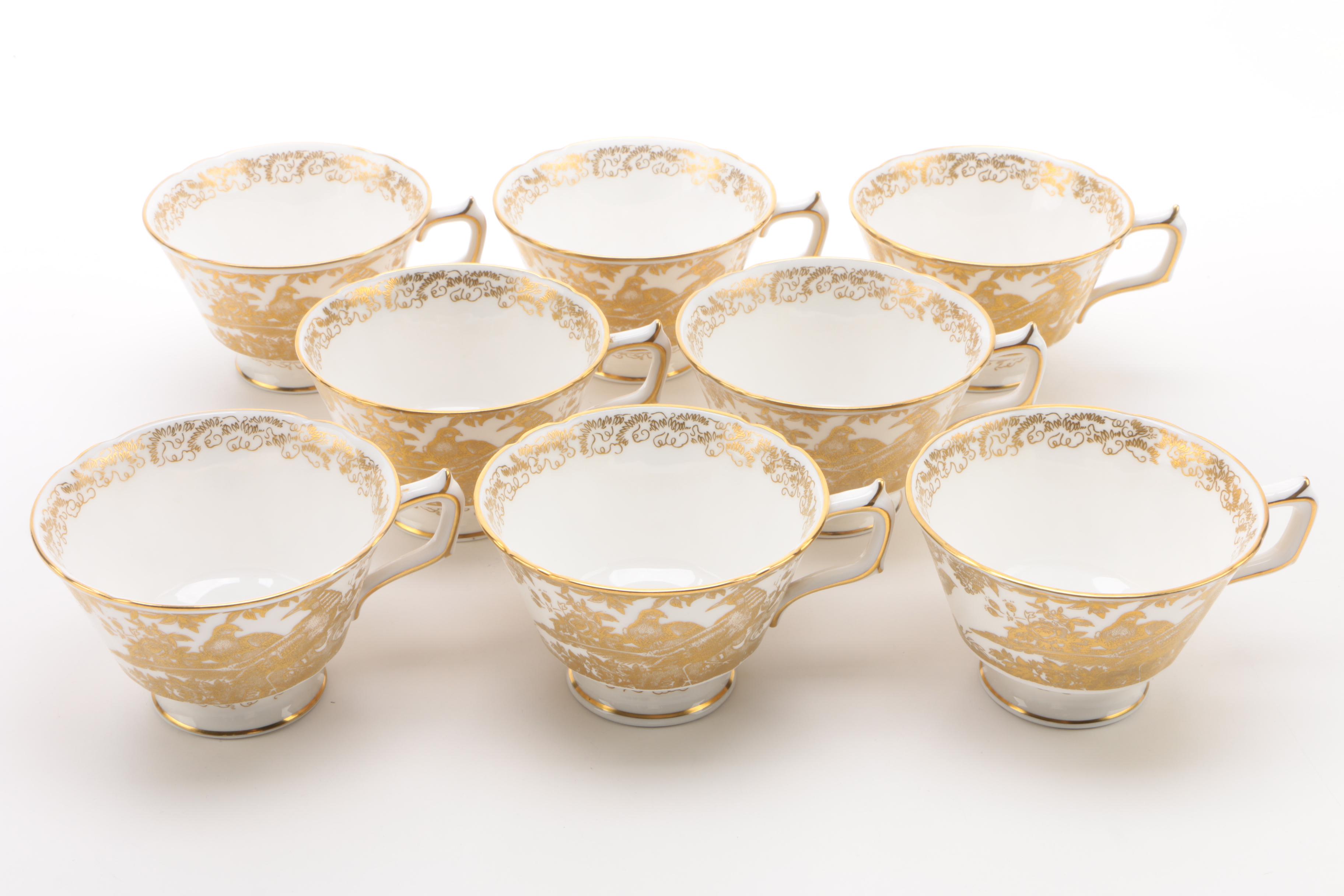 Royal Crown Derby "Gold Aves" English Bone China Dinnerware