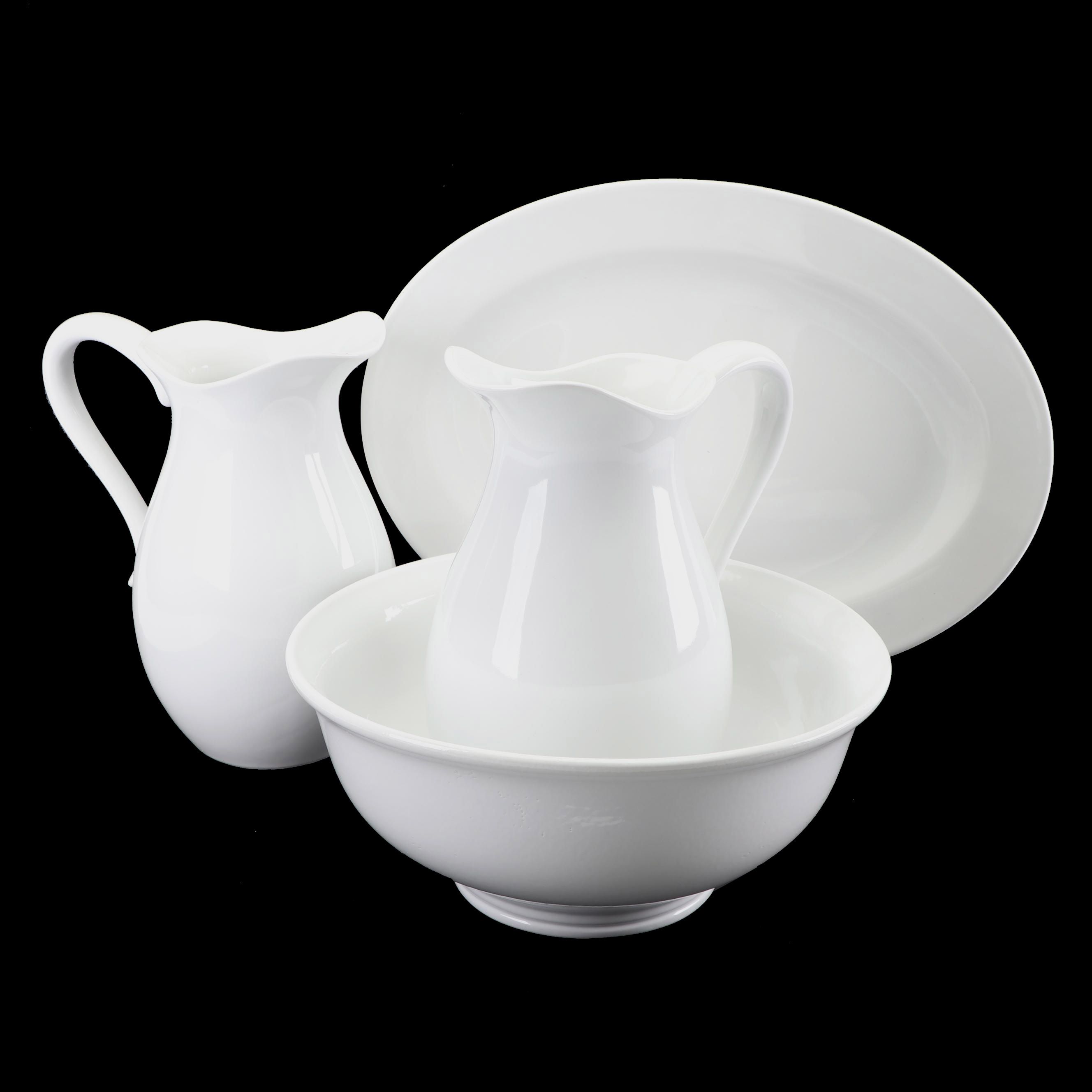 Contemporary White Porcelain Serveware featuring Threshold