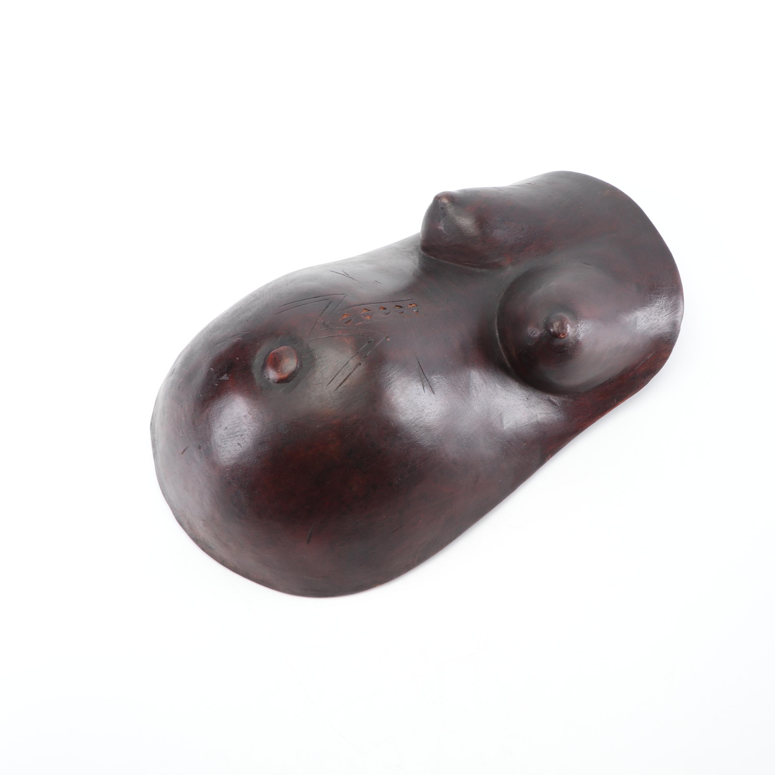 Makonde Njorowe Tanzanian Body Plate of Pregnant Woman