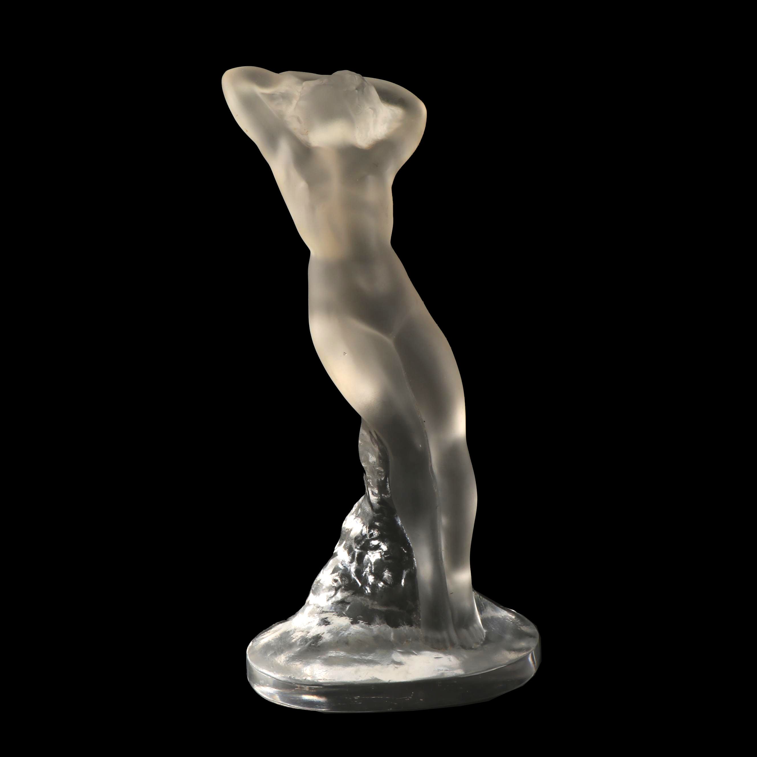 Lalique "Danseuse Bras Leves" Crystal Figure