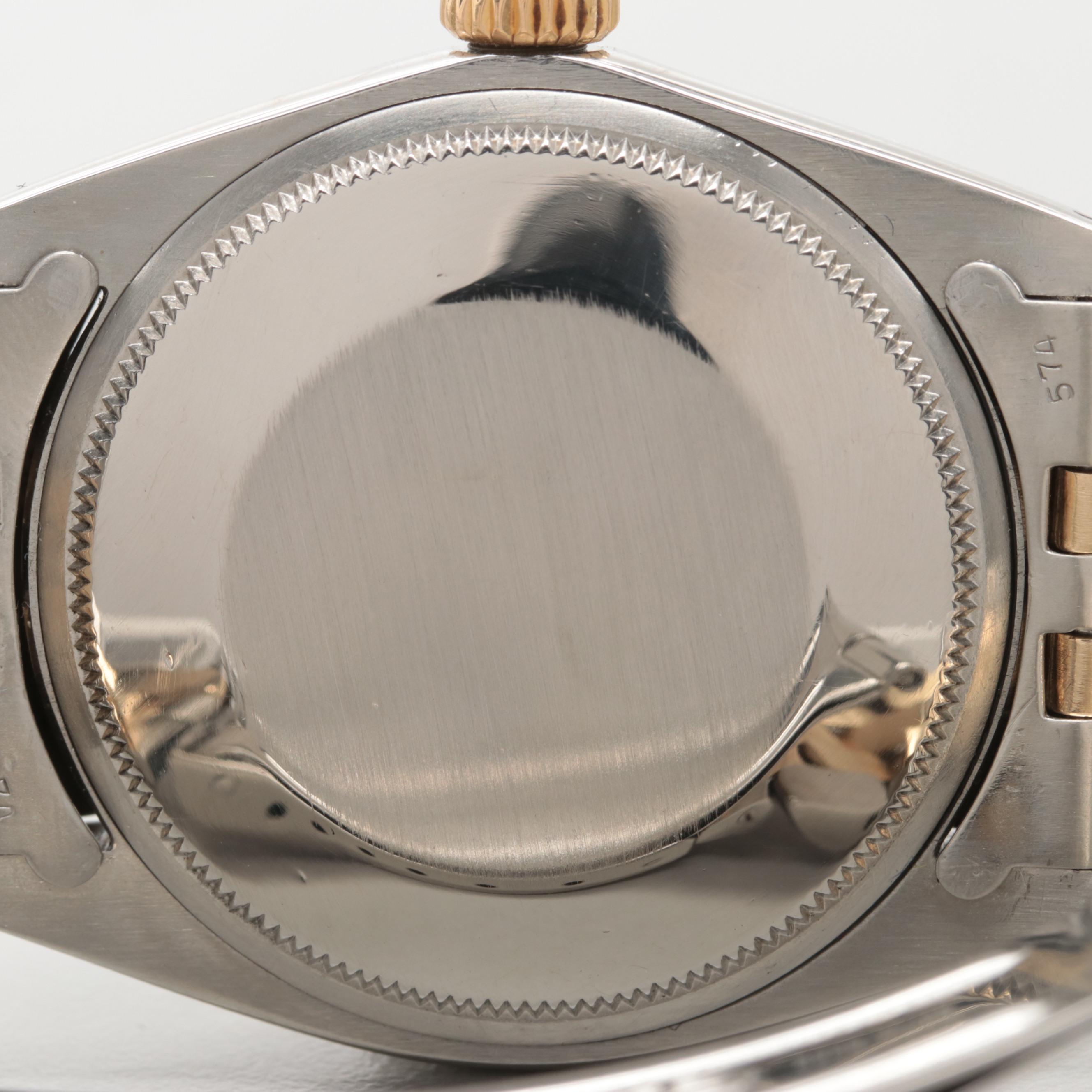 Rolex Oyster Perpetual Date With 14K Gold and Mother of Pearl Diamond Dial 1968