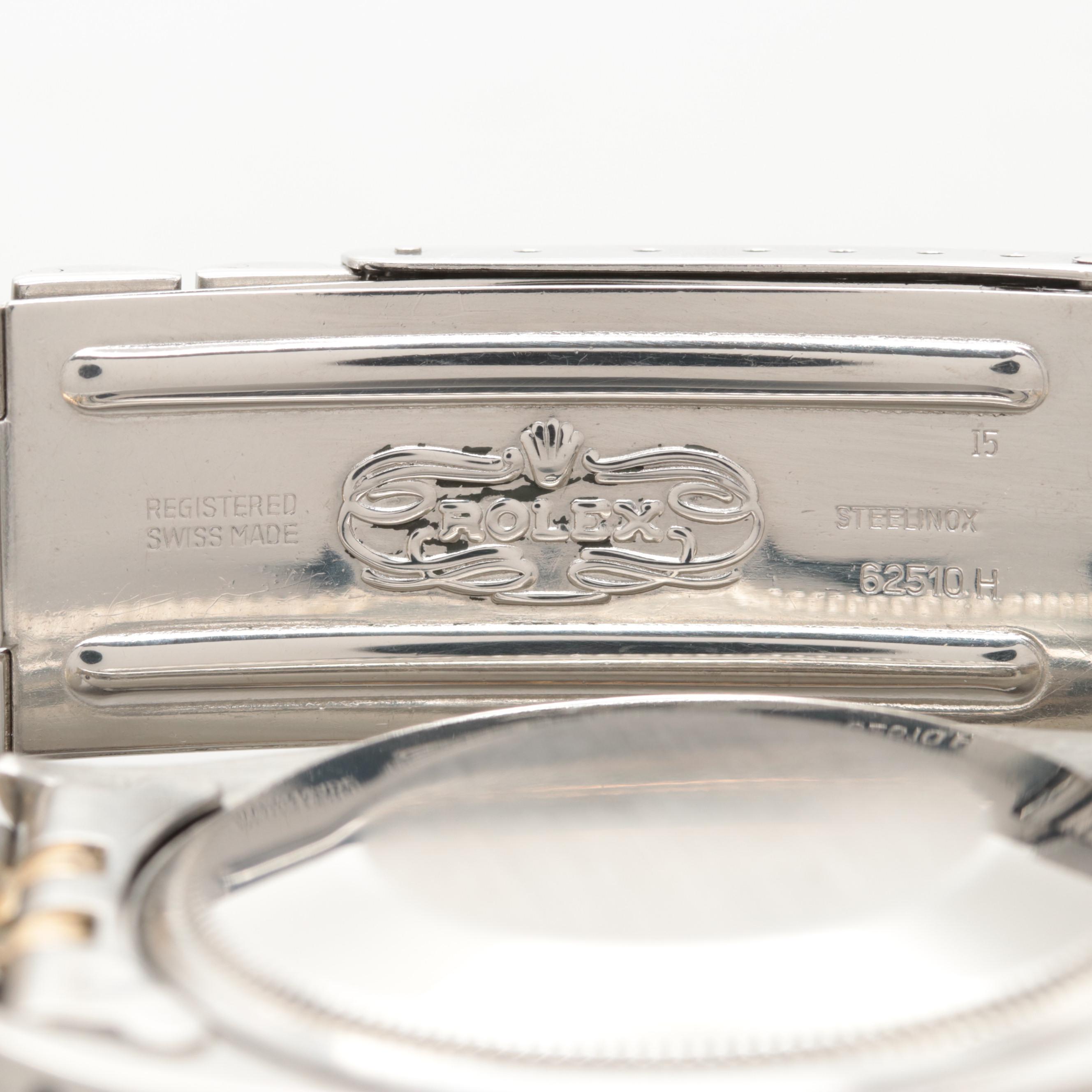 Rolex Oyster Perpetual Date With 14K Gold and Mother of Pearl Diamond Dial 1968