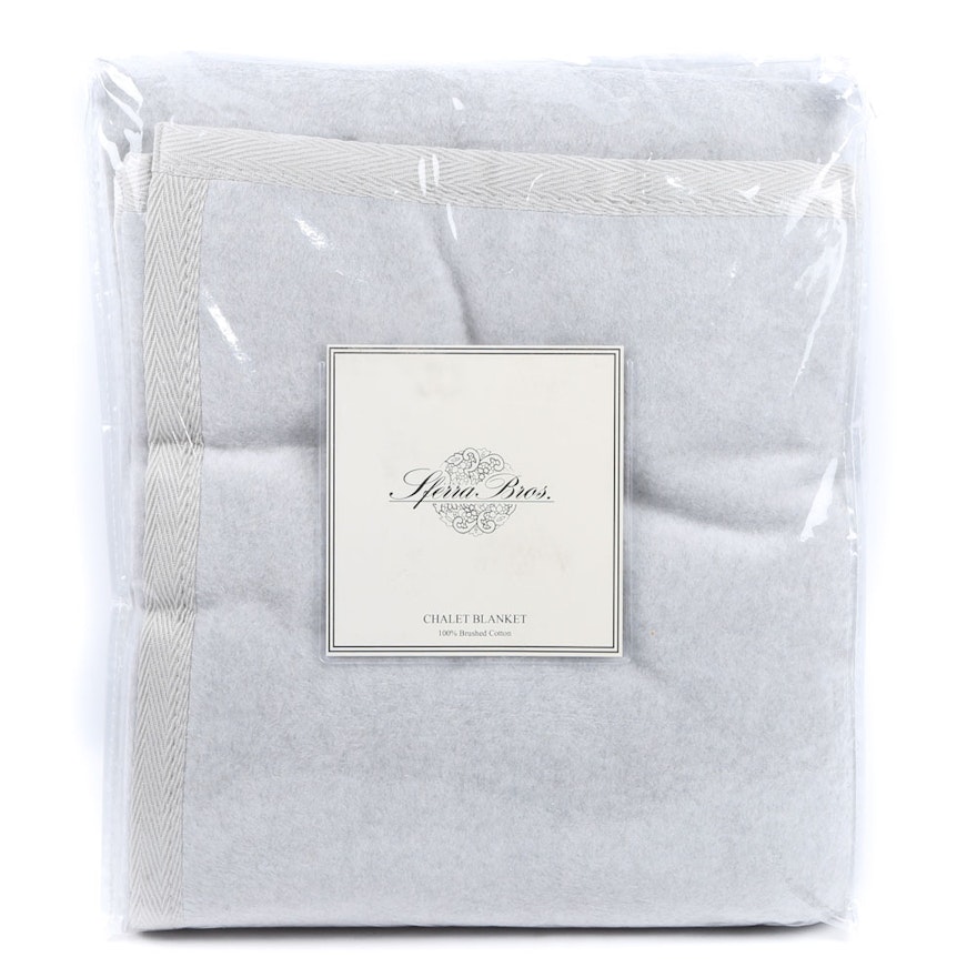 Sferra Bros. Full/Queen Brushed Cotton "Chalet" Blanket