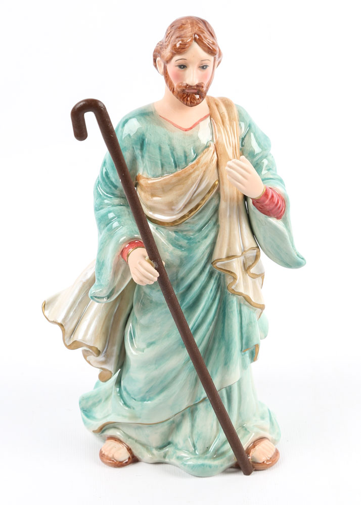 Fitz and Floyd "Nativity" Five-Piece Figural Set