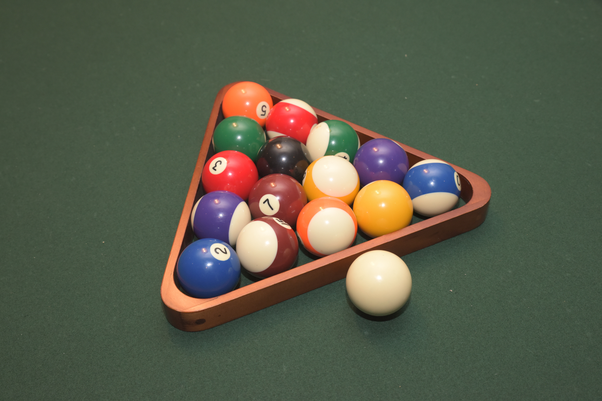 ProLine Billiards Table with Cues, Wall Rack, and Accessories