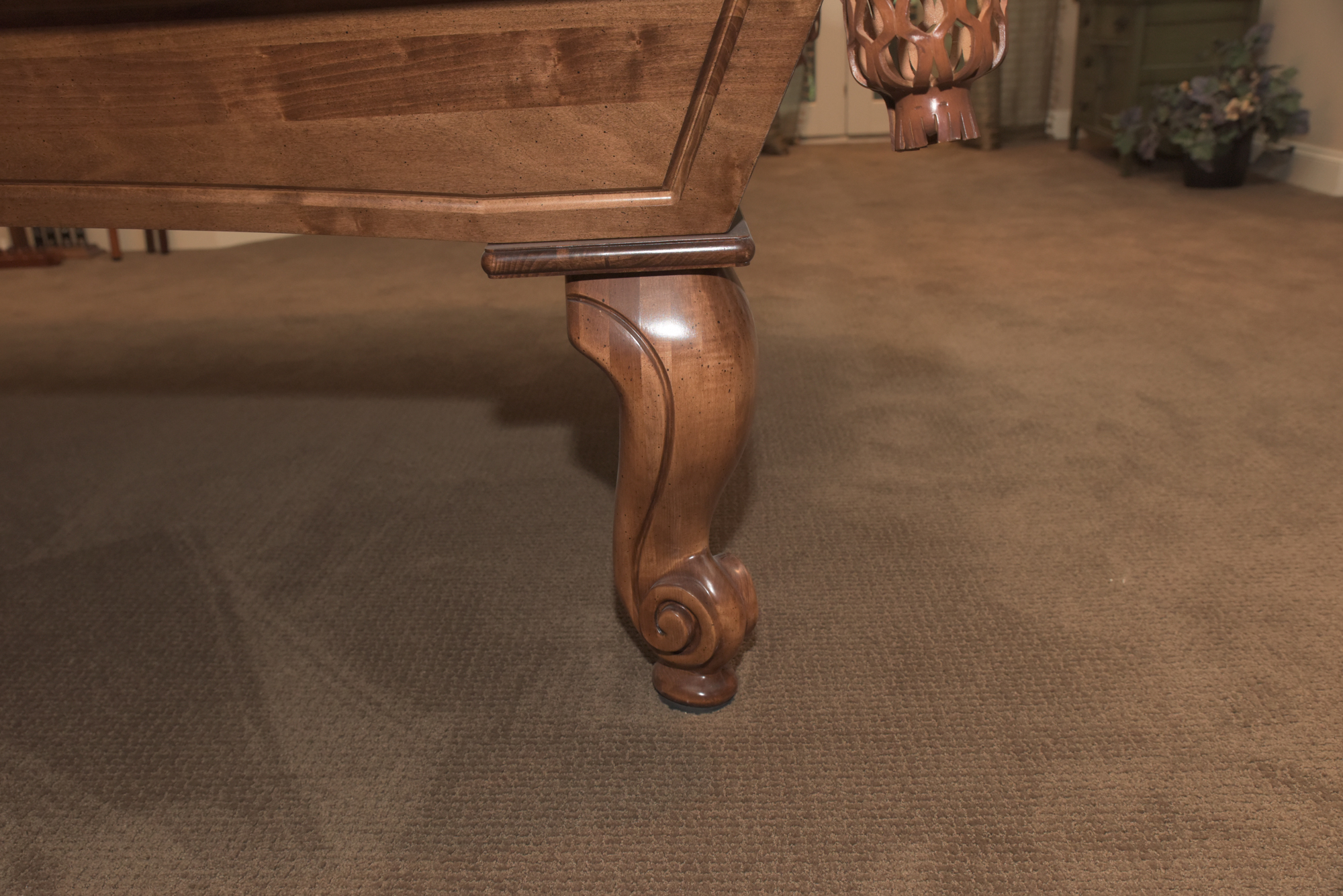 ProLine Billiards Table with Cues, Wall Rack, and Accessories