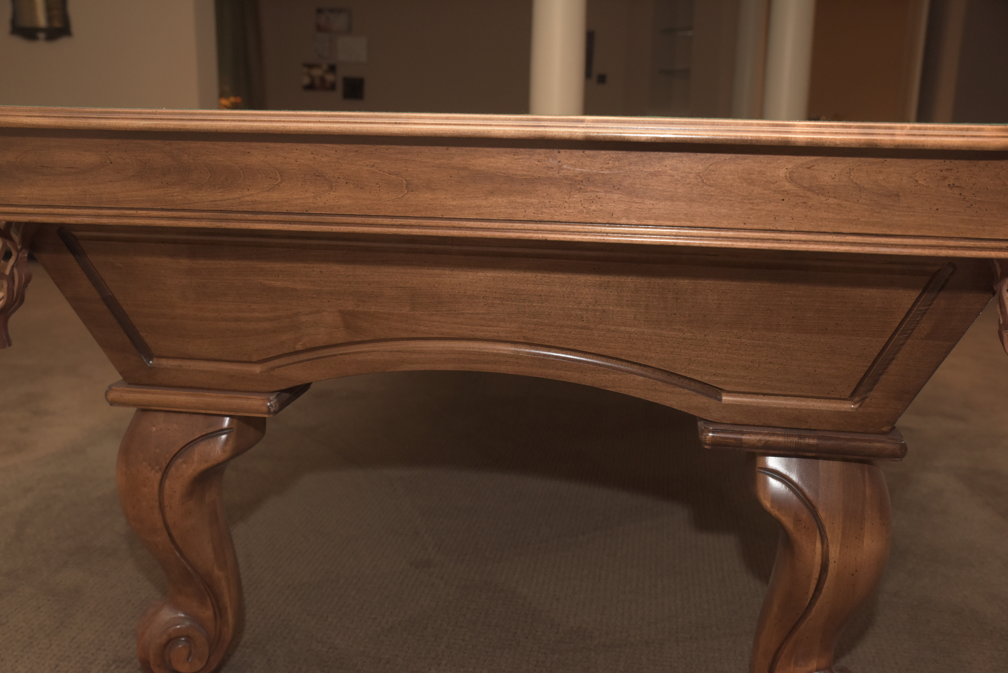 ProLine Billiards Table with Cues, Wall Rack, and Accessories