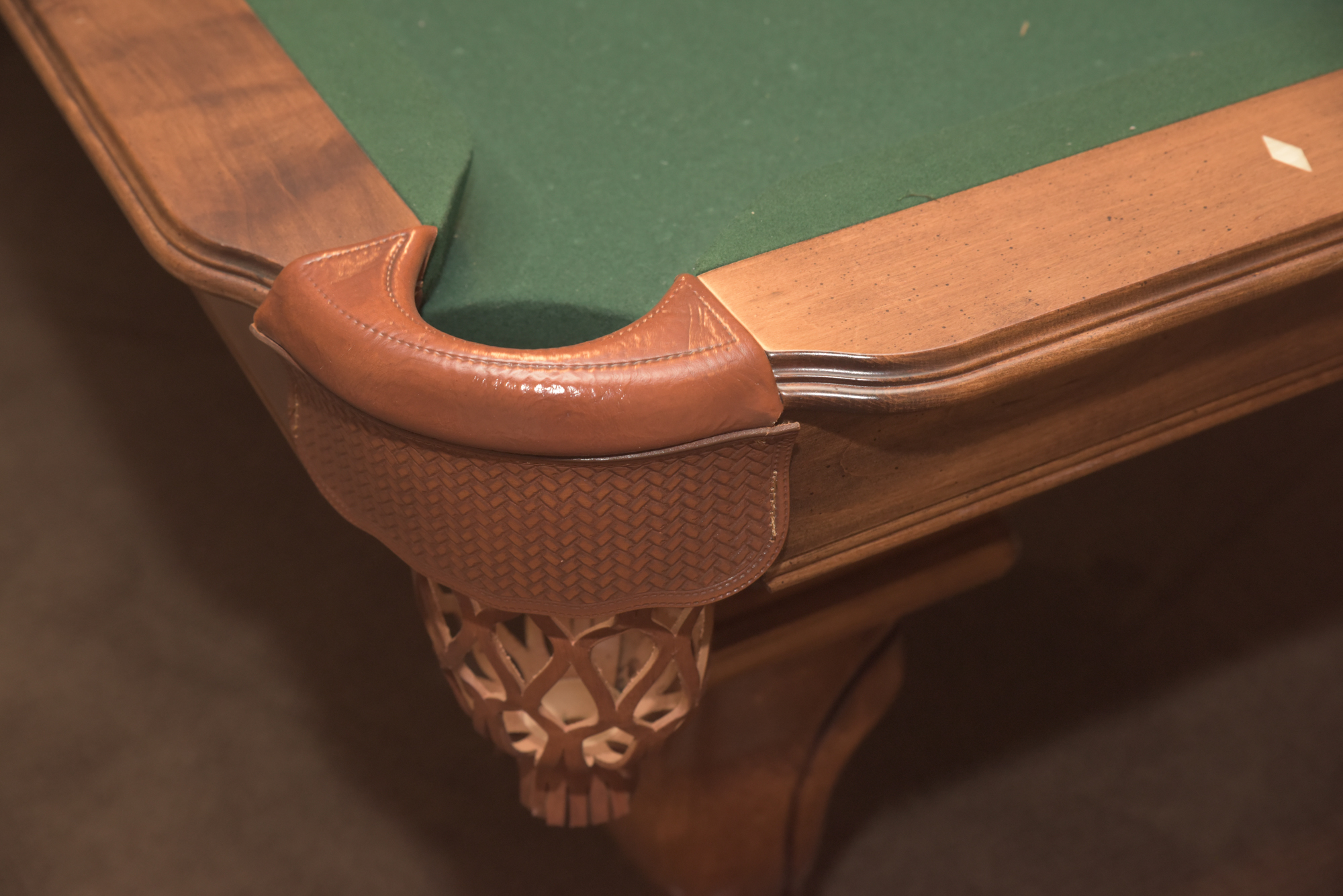 ProLine Billiards Table with Cues, Wall Rack, and Accessories