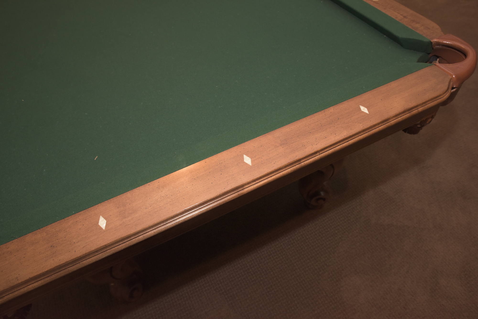 ProLine Billiards Table with Cues, Wall Rack, and Accessories