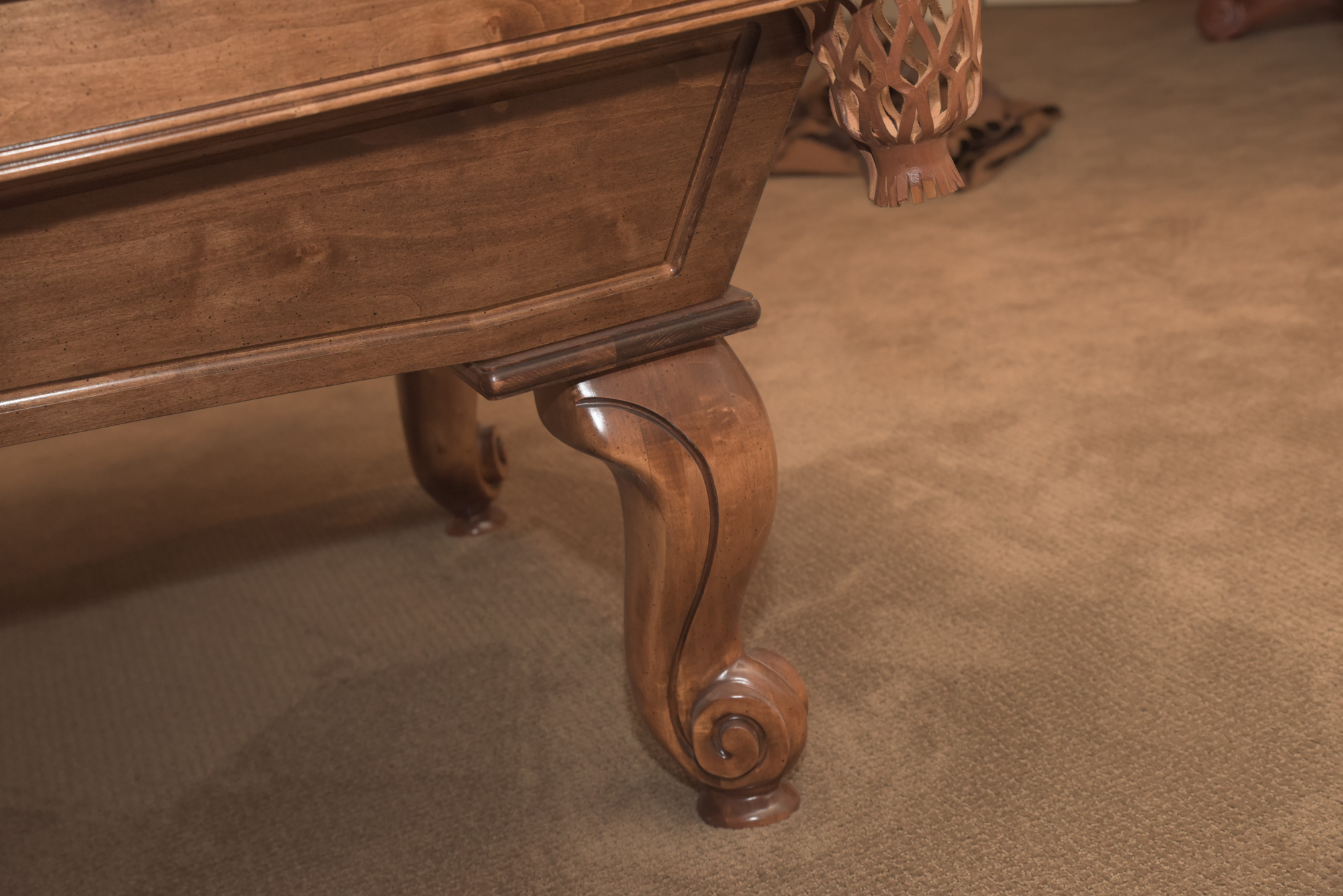 ProLine Billiards Table with Cues, Wall Rack, and Accessories