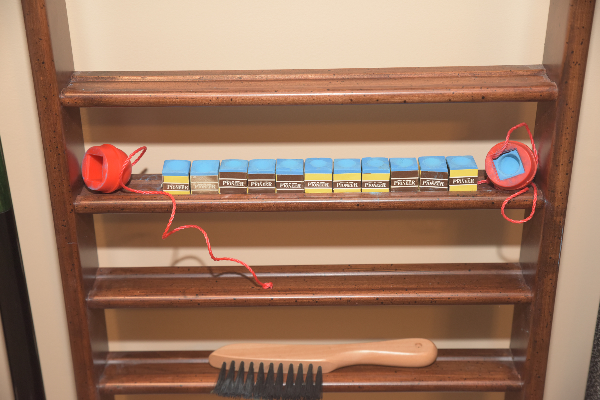 ProLine Billiards Table with Cues, Wall Rack, and Accessories