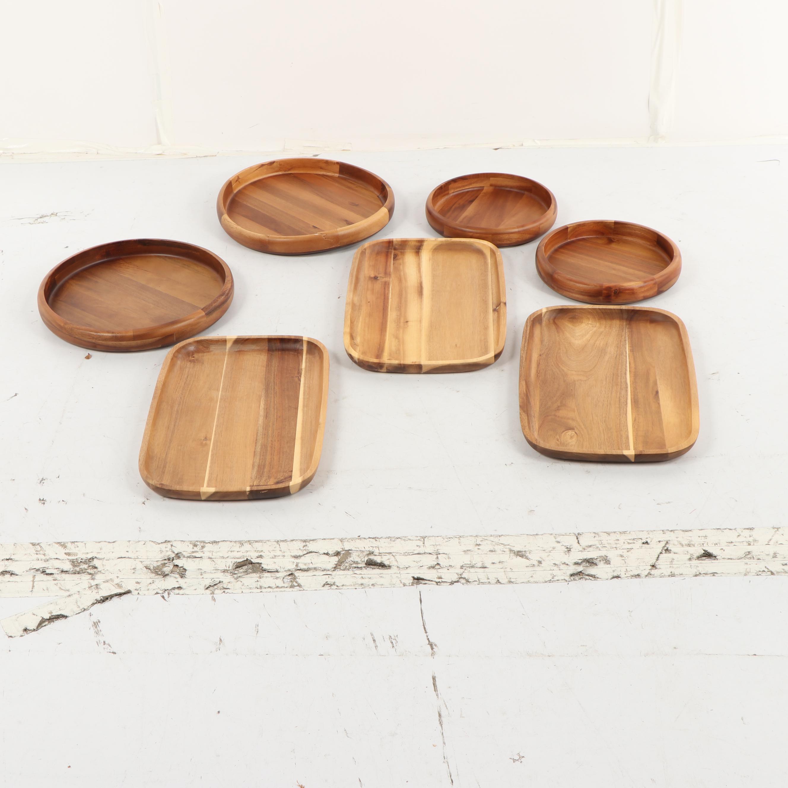Acacia Serving Trays and Platters including Coventry