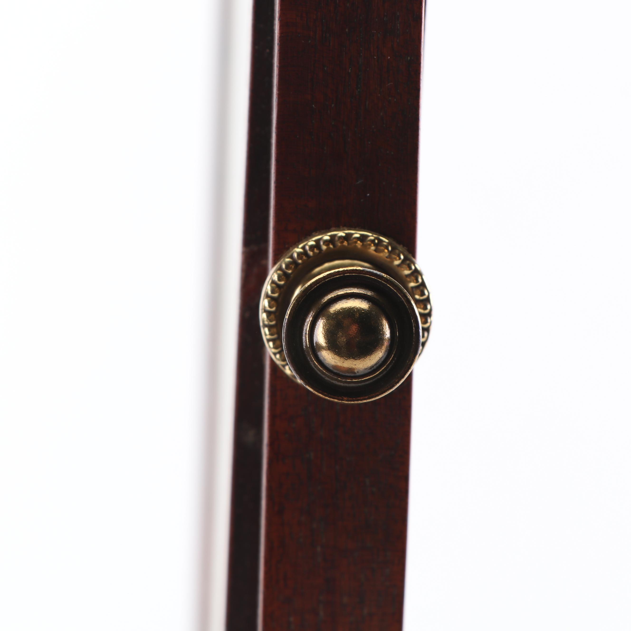 Federal Style Mahogany Veneer Shaving Mirror with Drawers