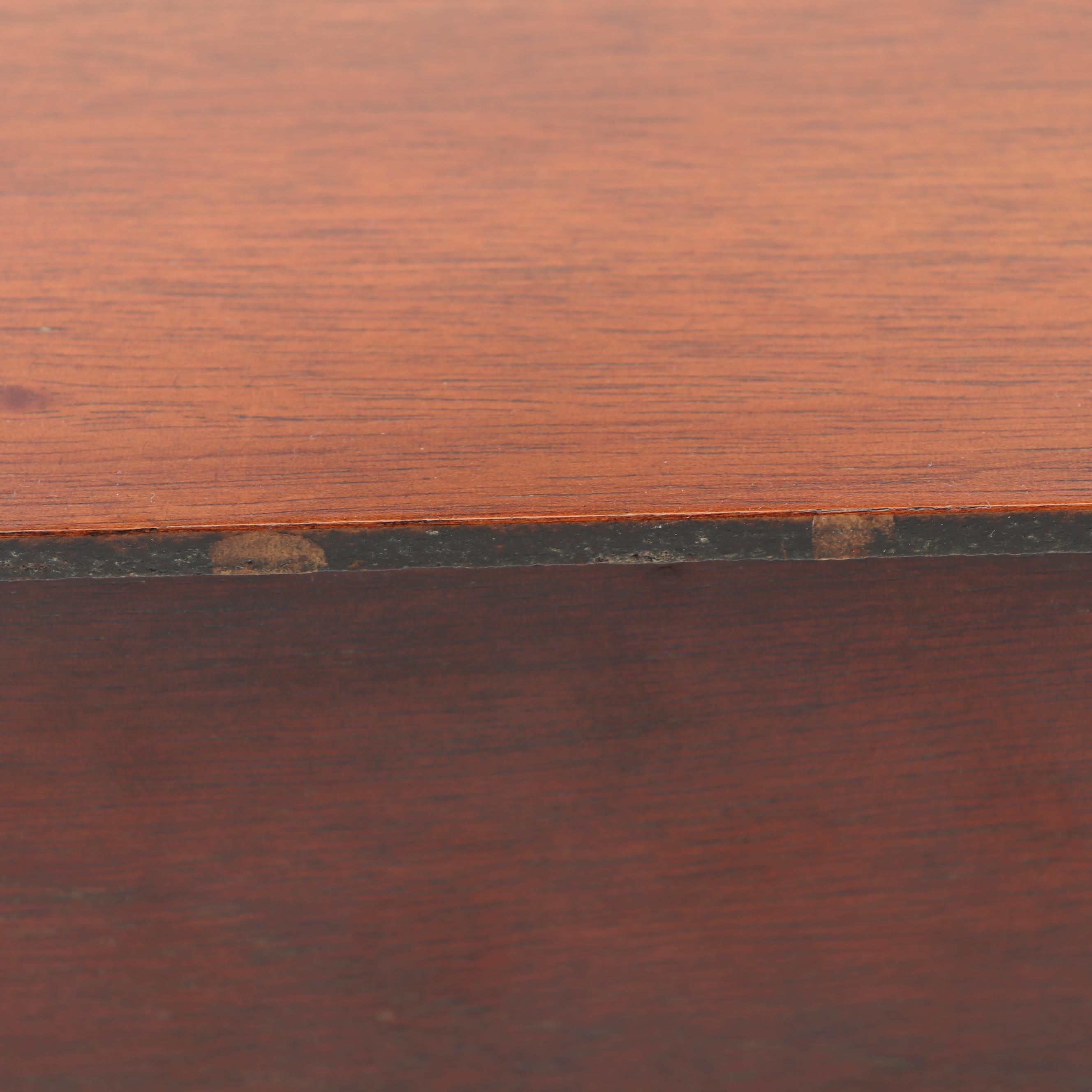 Federal Style Mahogany Veneer Shaving Mirror with Drawers