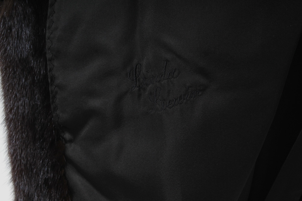 Dark Mahogany Mink Fur Full-Length Coat