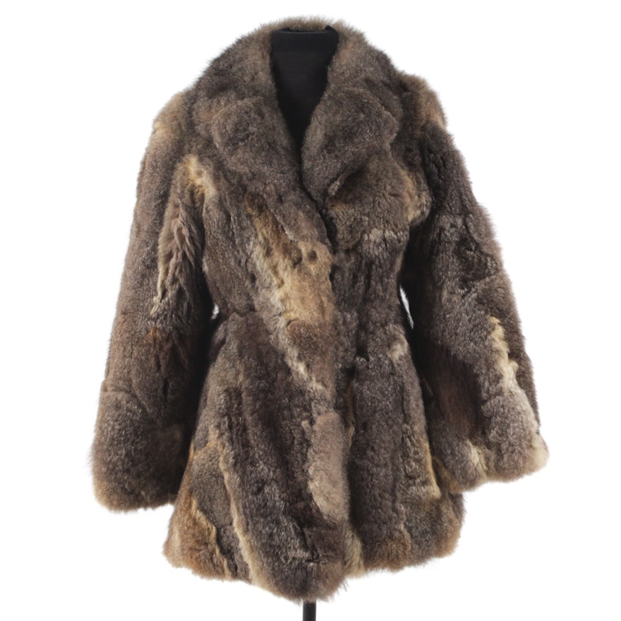 Vintage Opossum Fur Coat