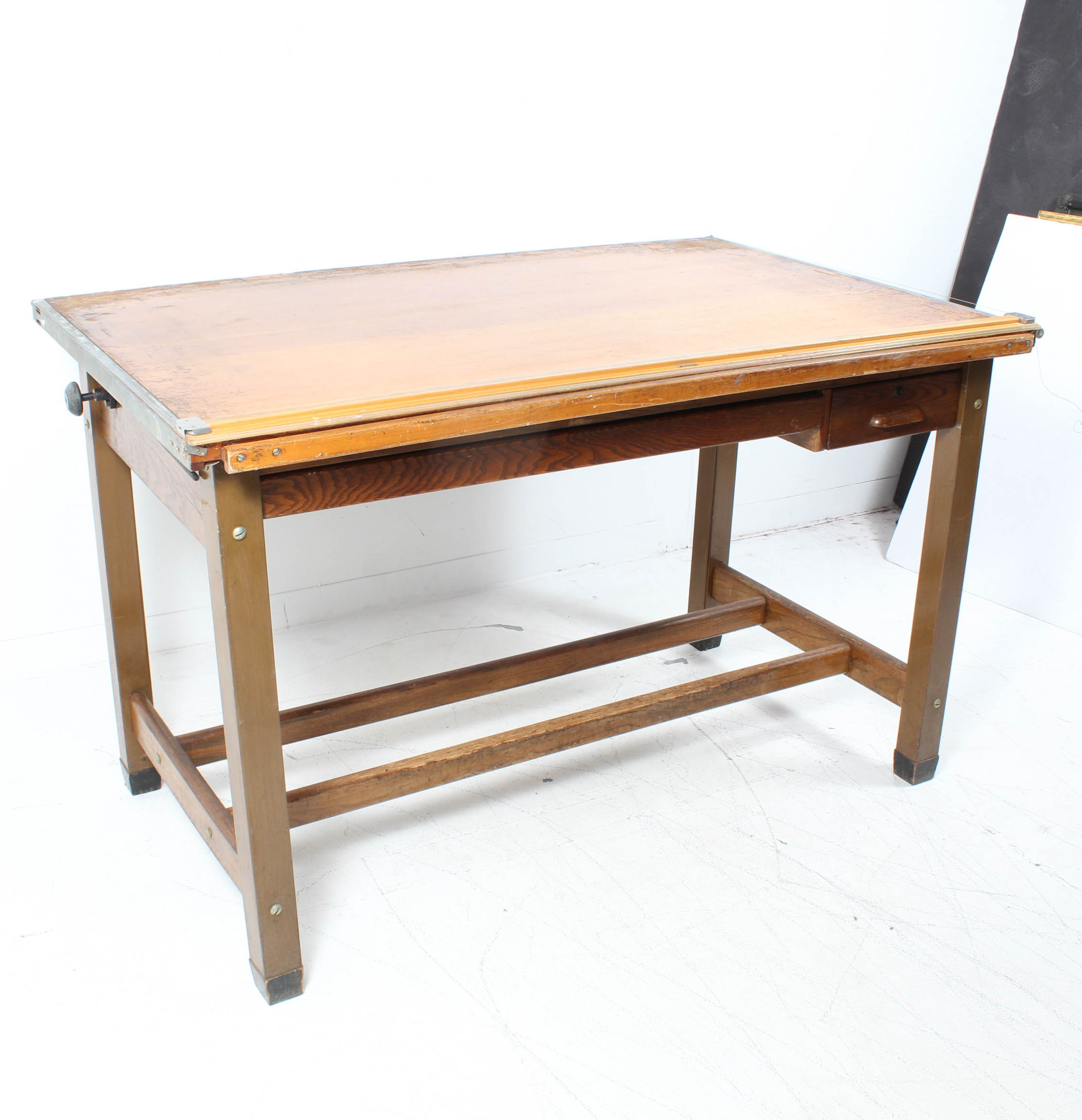 Vintage Hamilton Mfg Co. Drafting Table