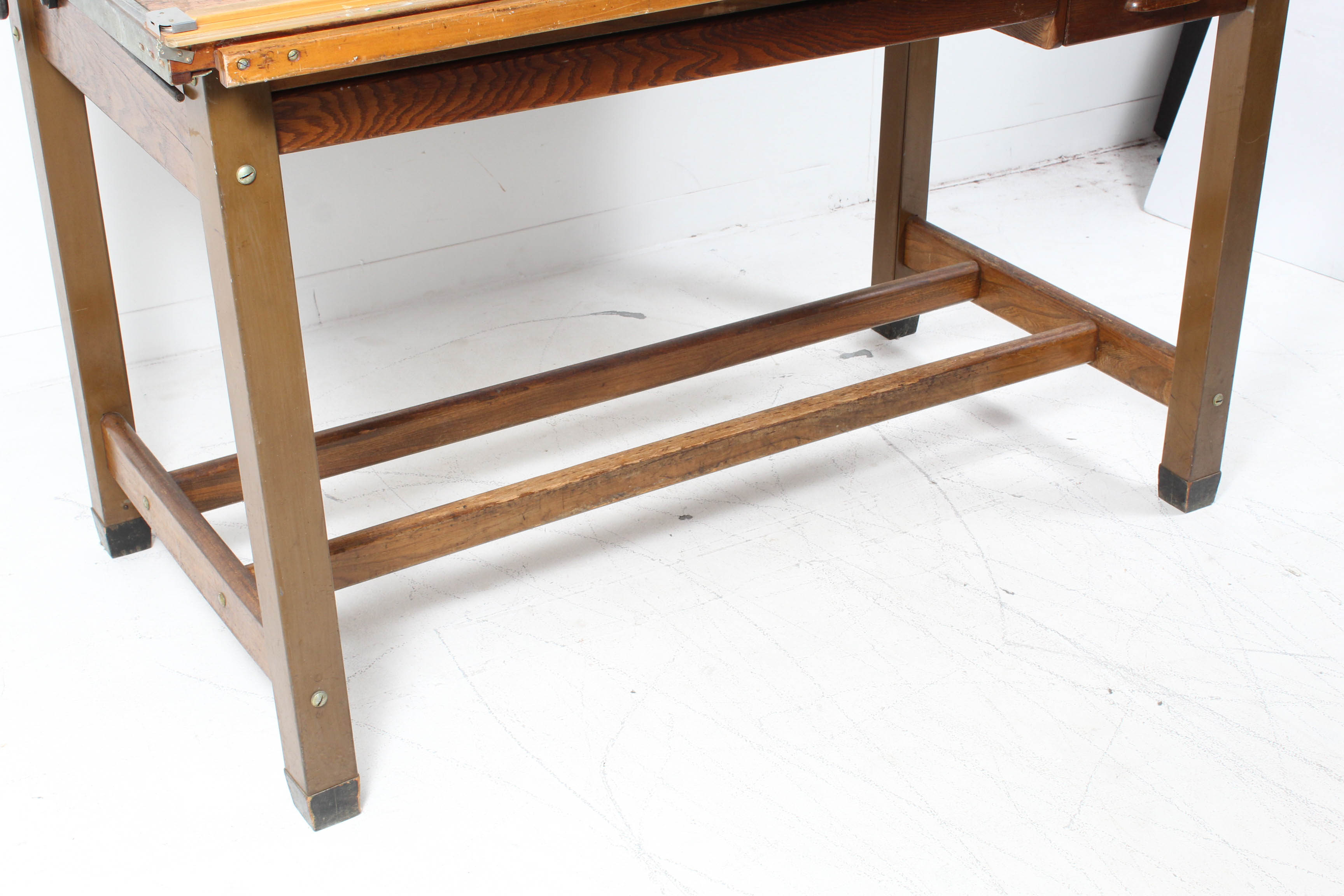 Vintage Hamilton Mfg Co. Drafting Table