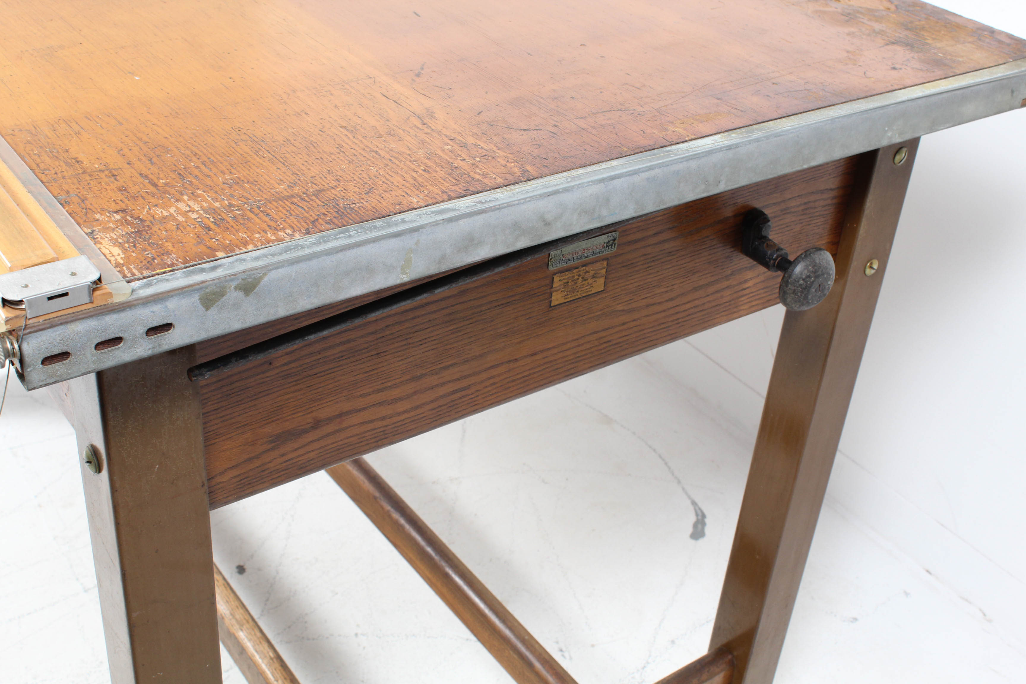Vintage Hamilton Mfg Co. Drafting Table