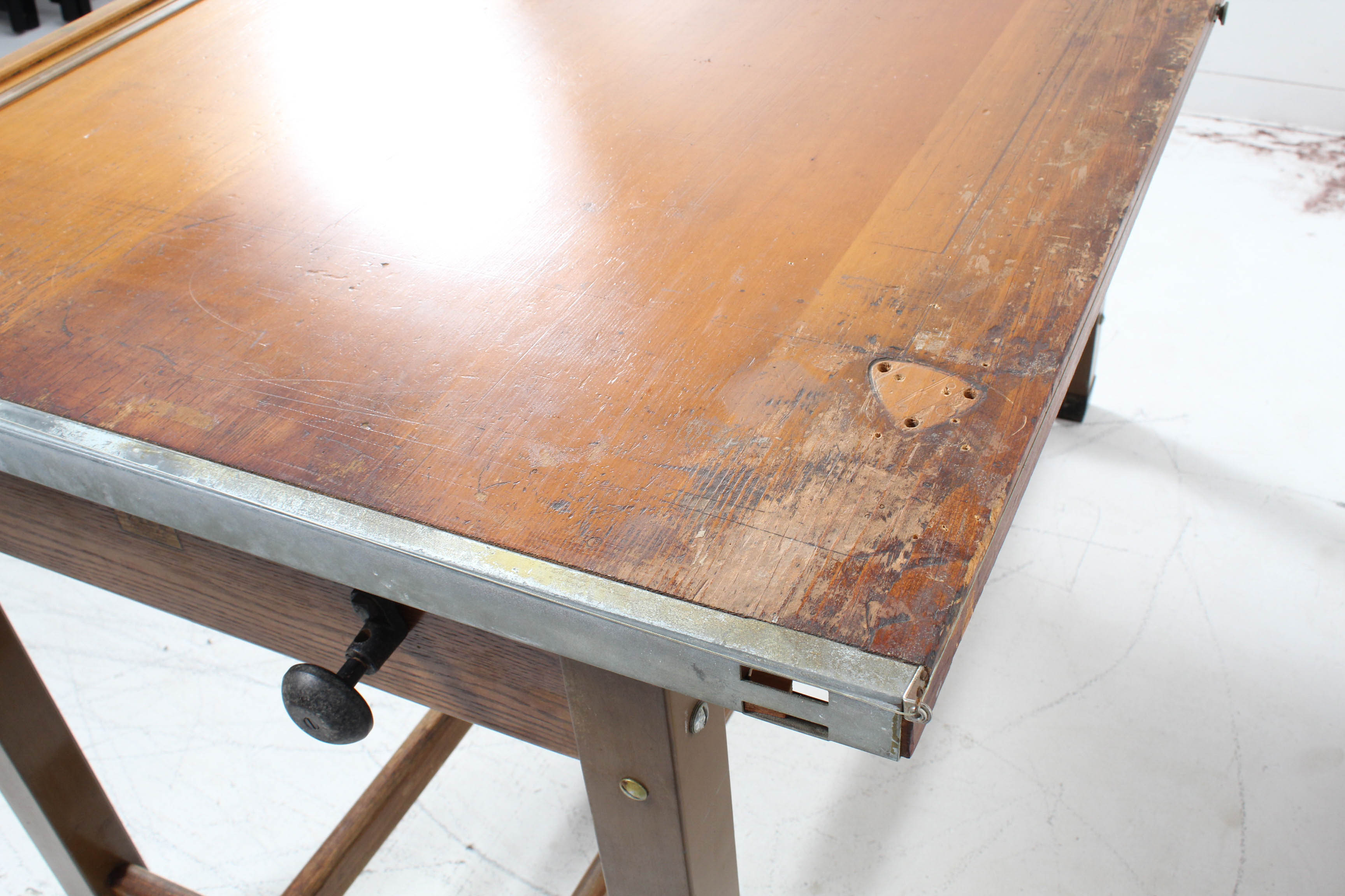 Vintage Hamilton Mfg Co. Drafting Table
