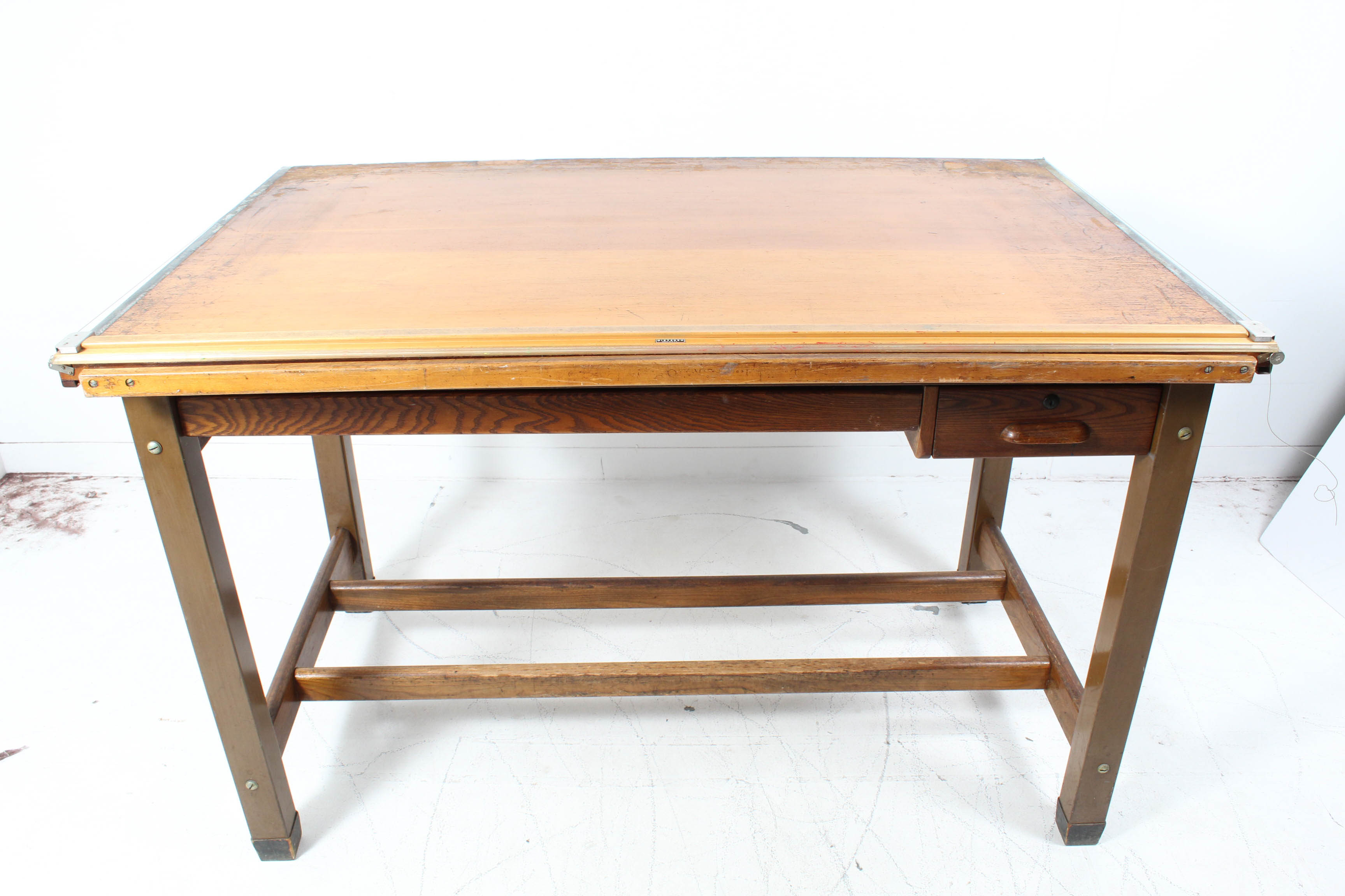 Vintage Hamilton Mfg Co. Drafting Table