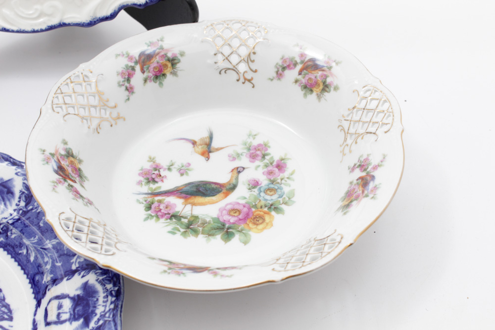 Earthenware and Porcelain Dinnerware Featuring Delft