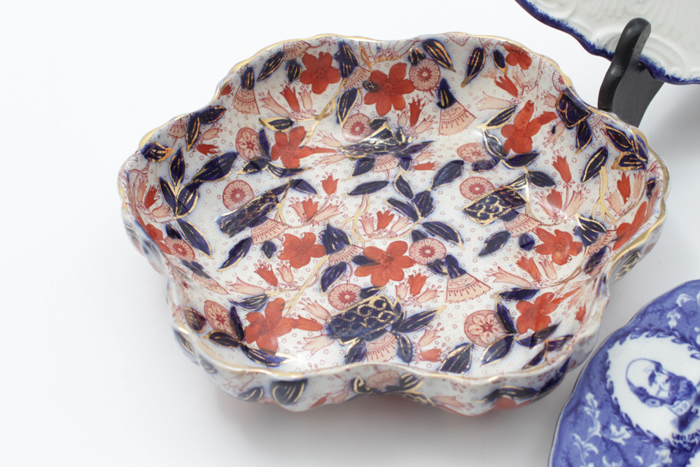 Earthenware and Porcelain Dinnerware Featuring Delft