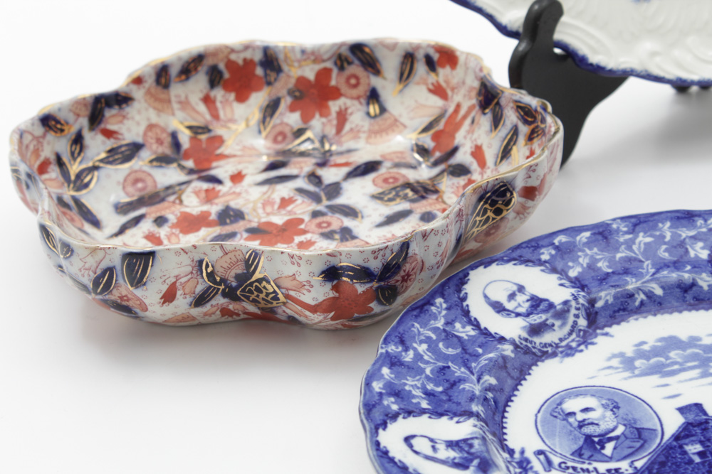 Earthenware and Porcelain Dinnerware Featuring Delft