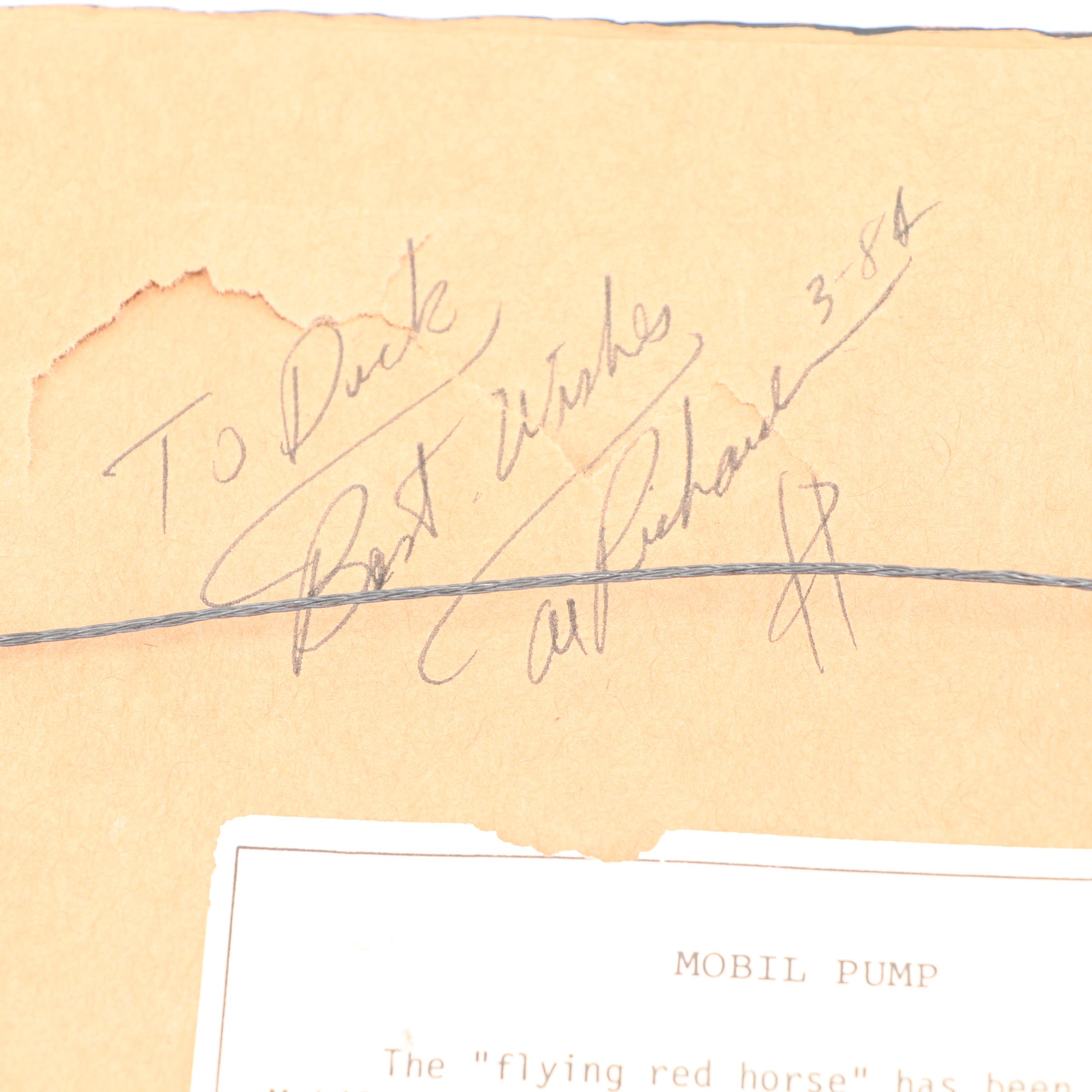 Al Richardson Offset Lithographs "Mobil Pump" and "Humble Station"