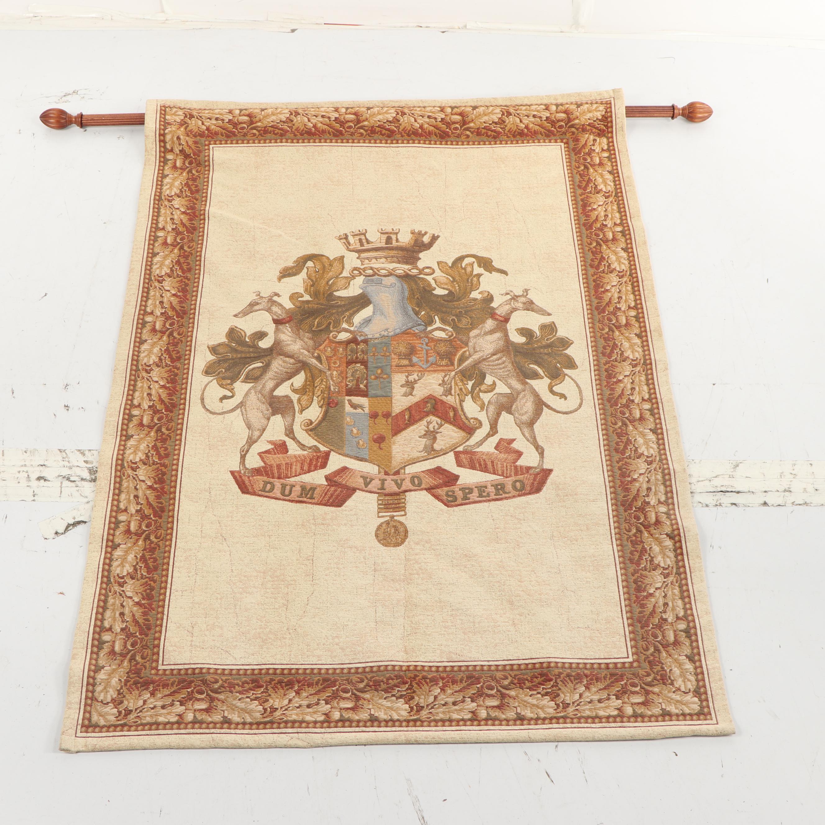 Beldeco Collection Wall Hanging of Coat of Arms "Dum Vivo Spero"