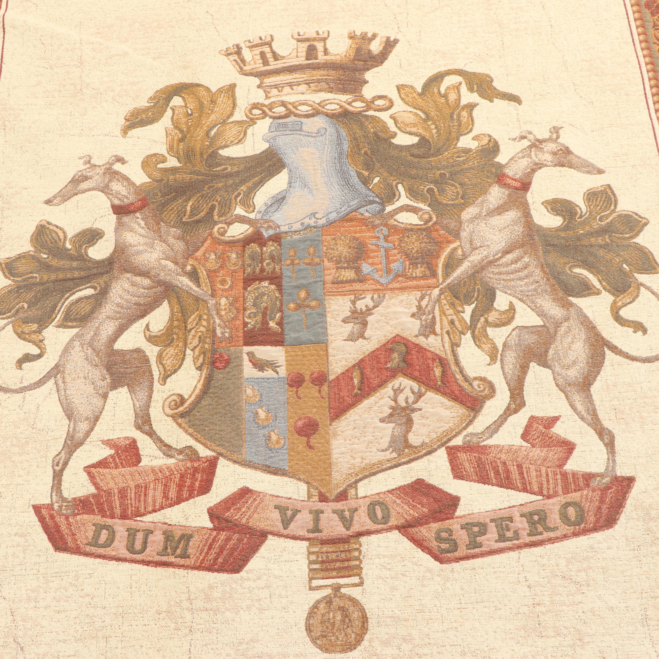 Beldeco Collection Wall Hanging of Coat of Arms "Dum Vivo Spero"