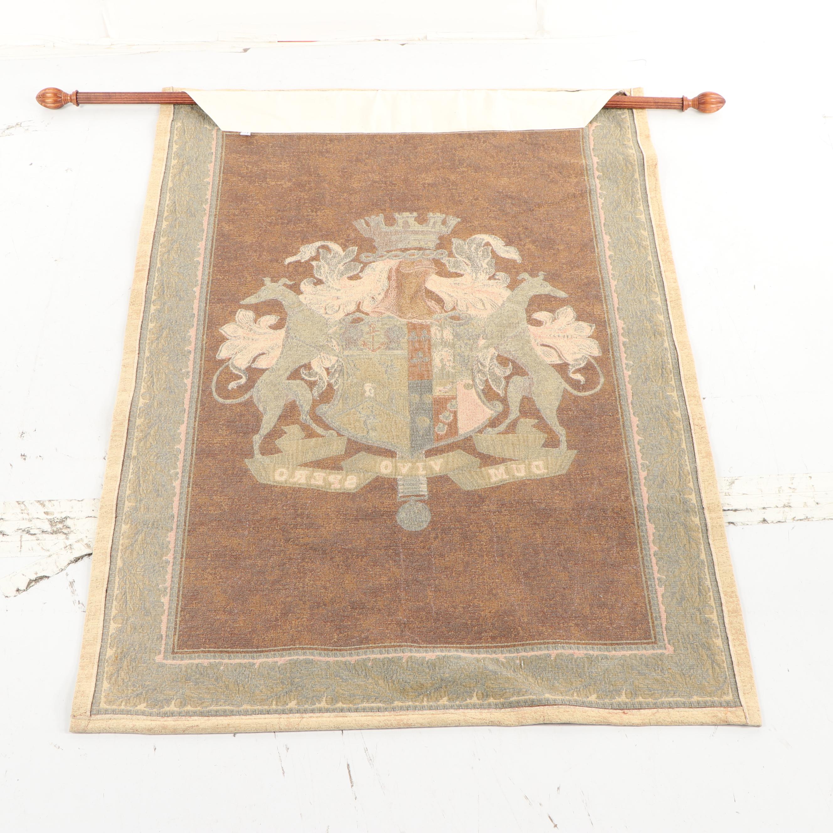 Beldeco Collection Wall Hanging of Coat of Arms "Dum Vivo Spero"