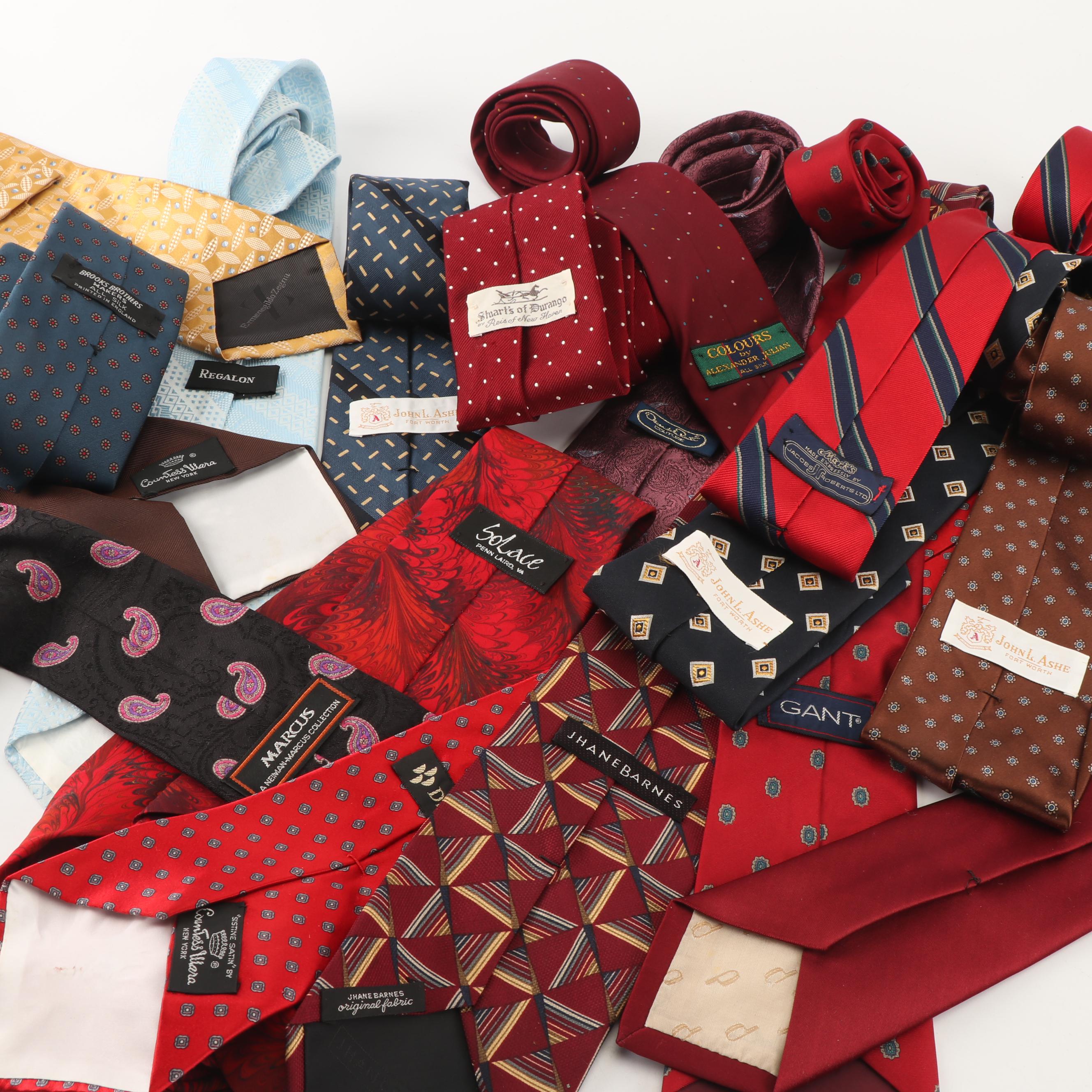 Vintage Neckties and Cummerbund featuring Oscar De La Renta, Neiman Marcus