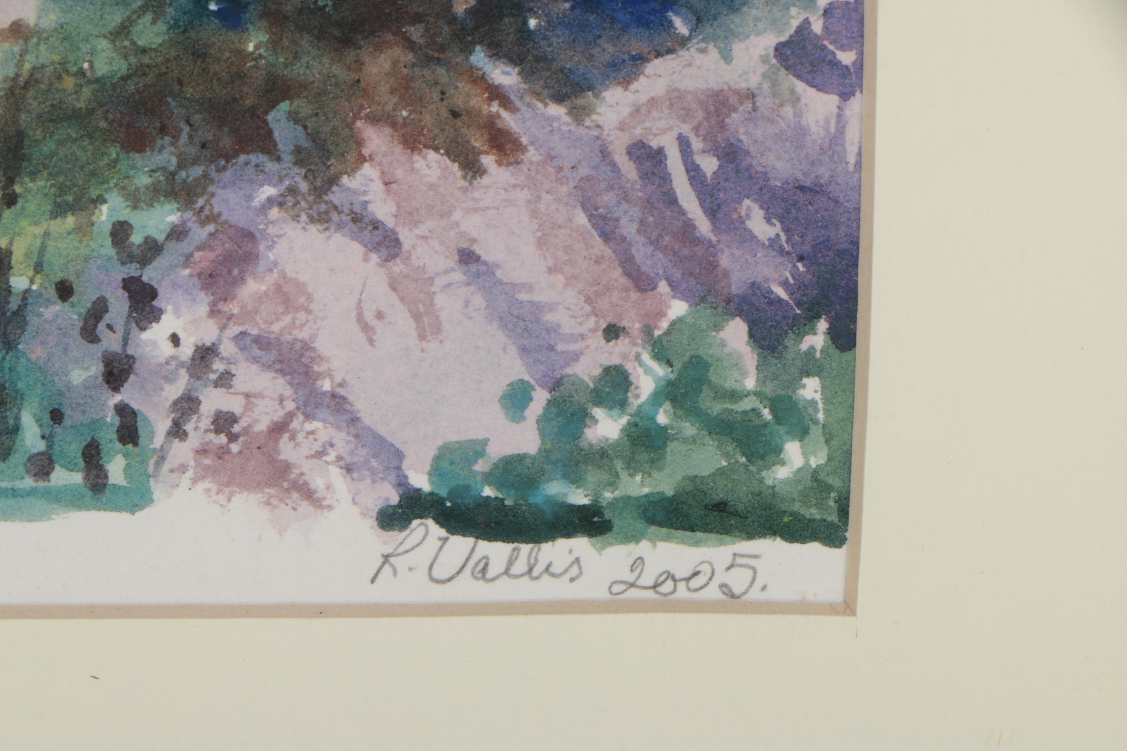 Ruth Vallis Watercolor Painting "Bermuda"