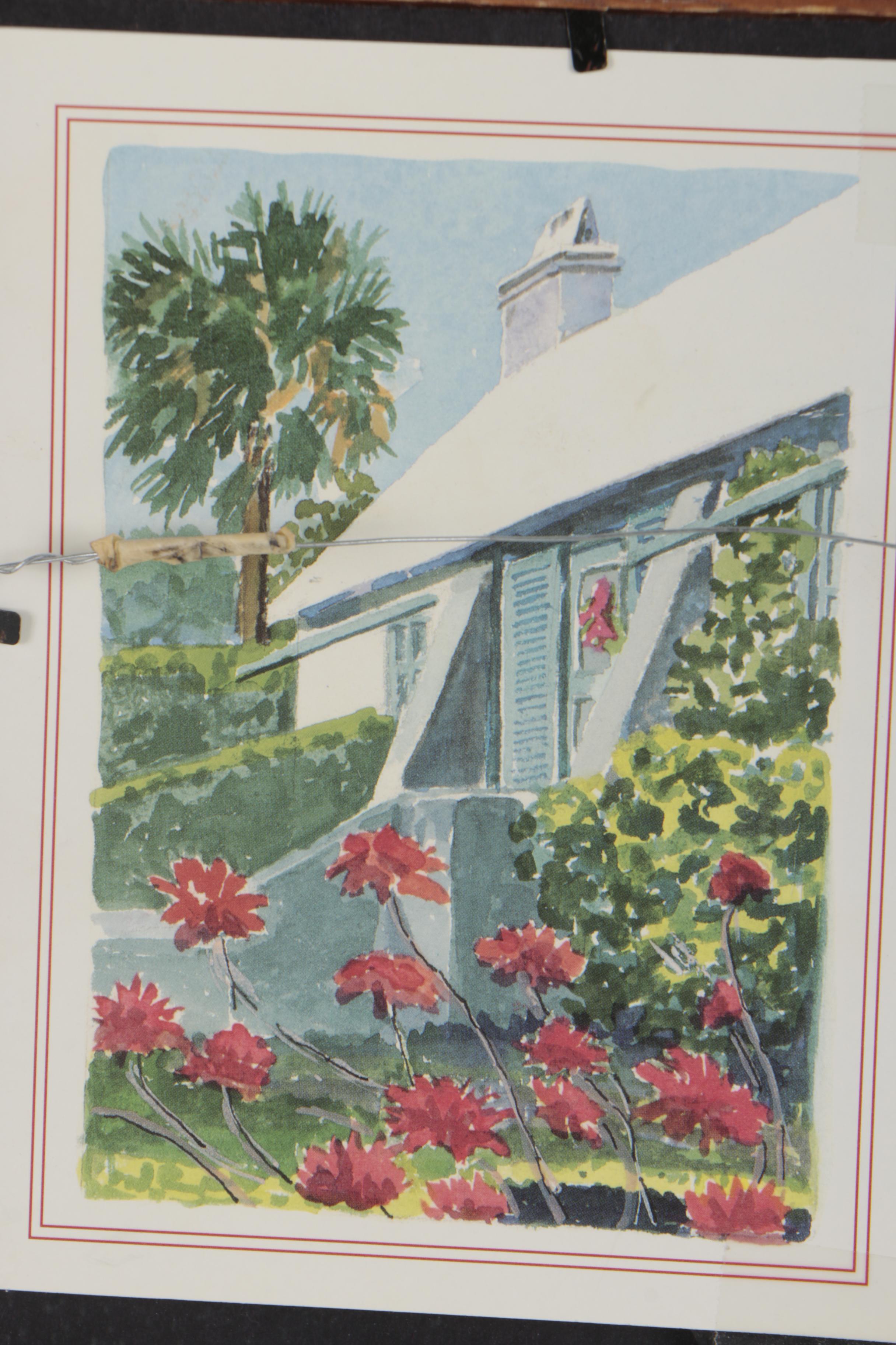 Ruth Vallis Watercolor Painting "Bermuda"