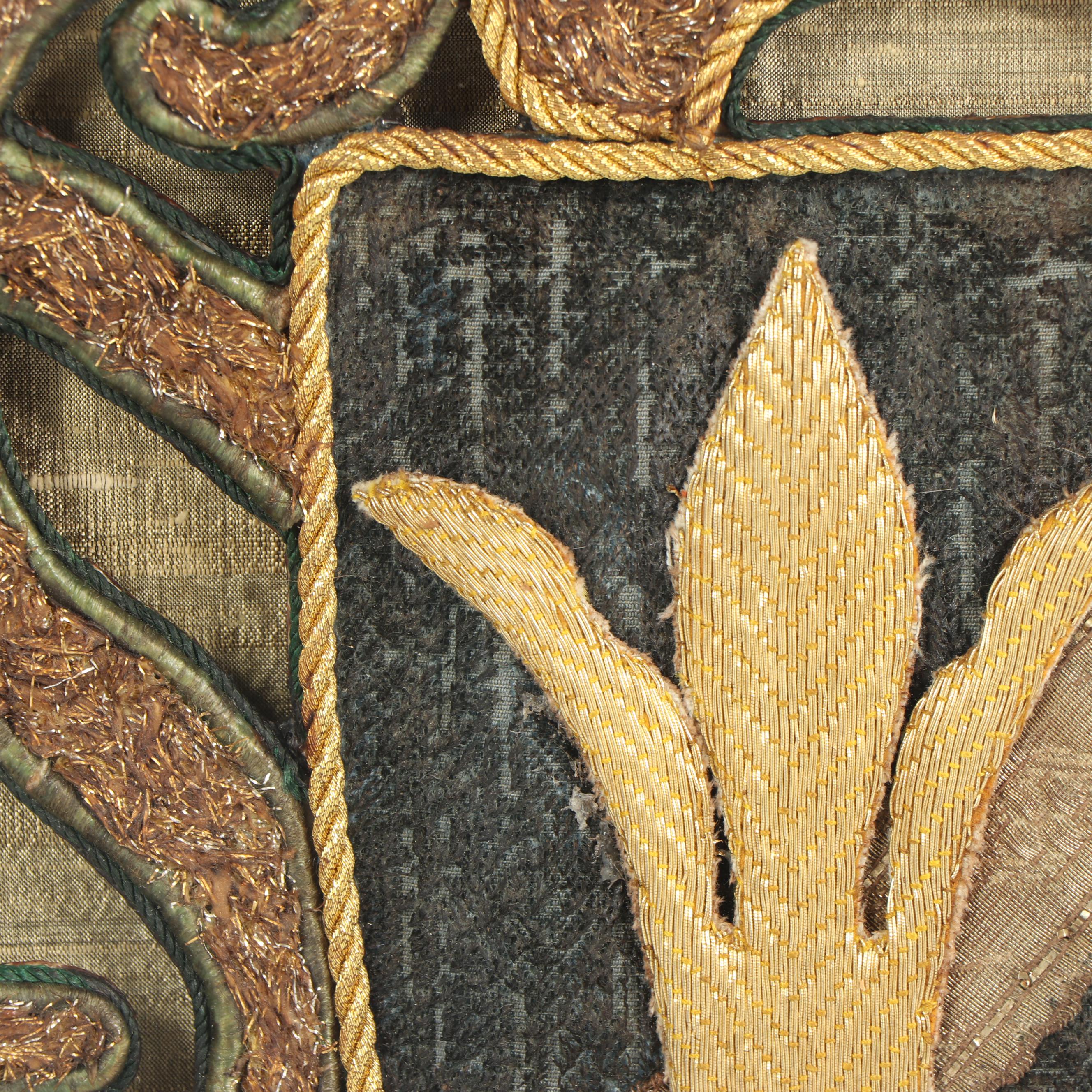 Coat of Arms Textile in Shadowbox Frame