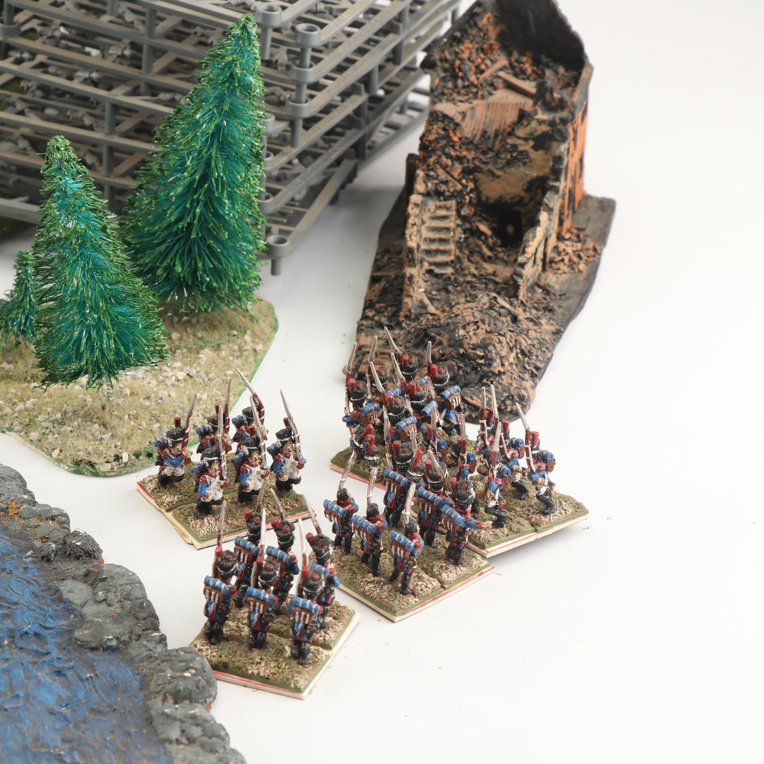 Miniature Painted Soldiers, Buildings, Turf, and Hobby Supplies