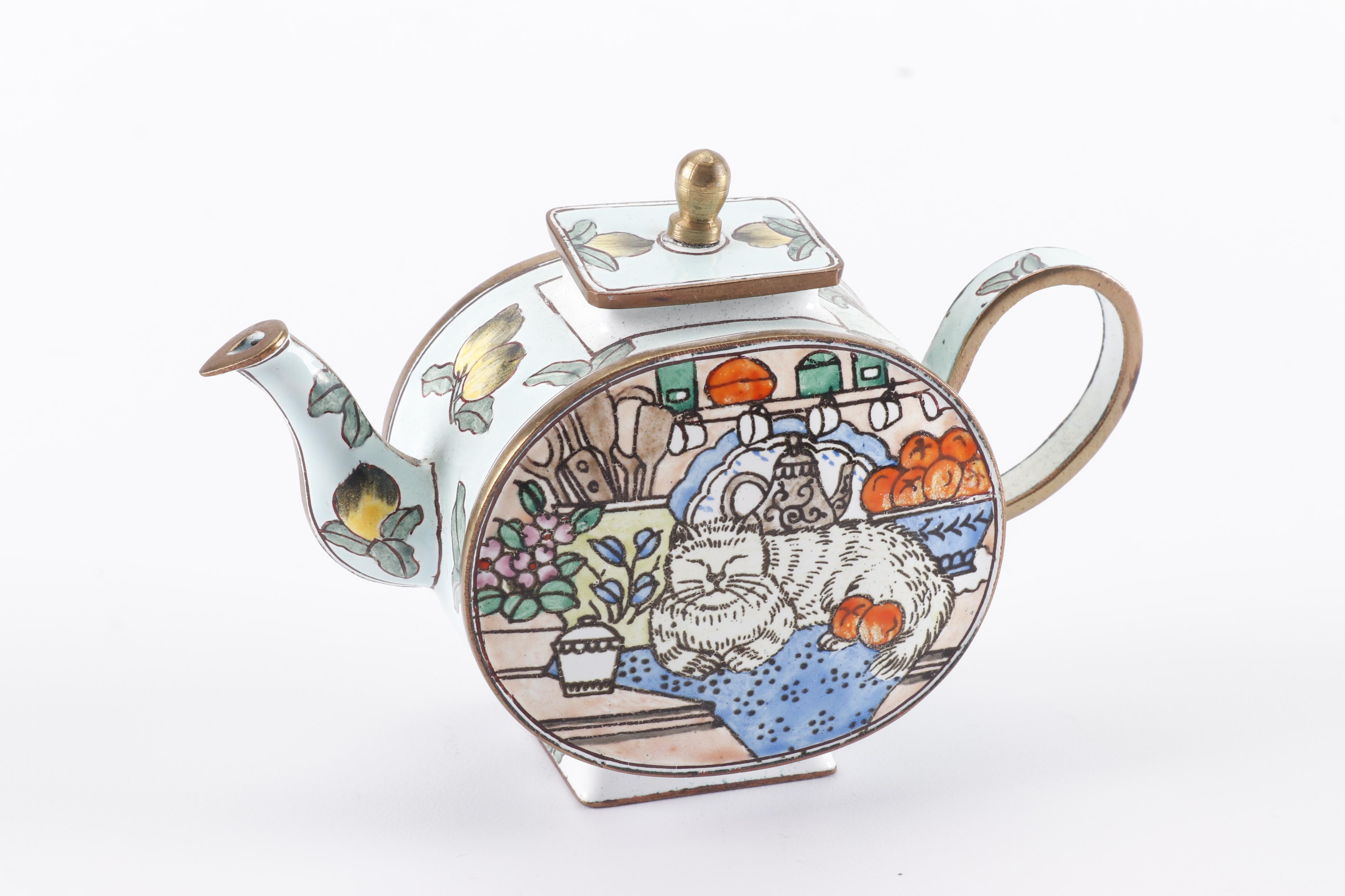 Kelvin Chen Miniature Enameled Teapot EBTH